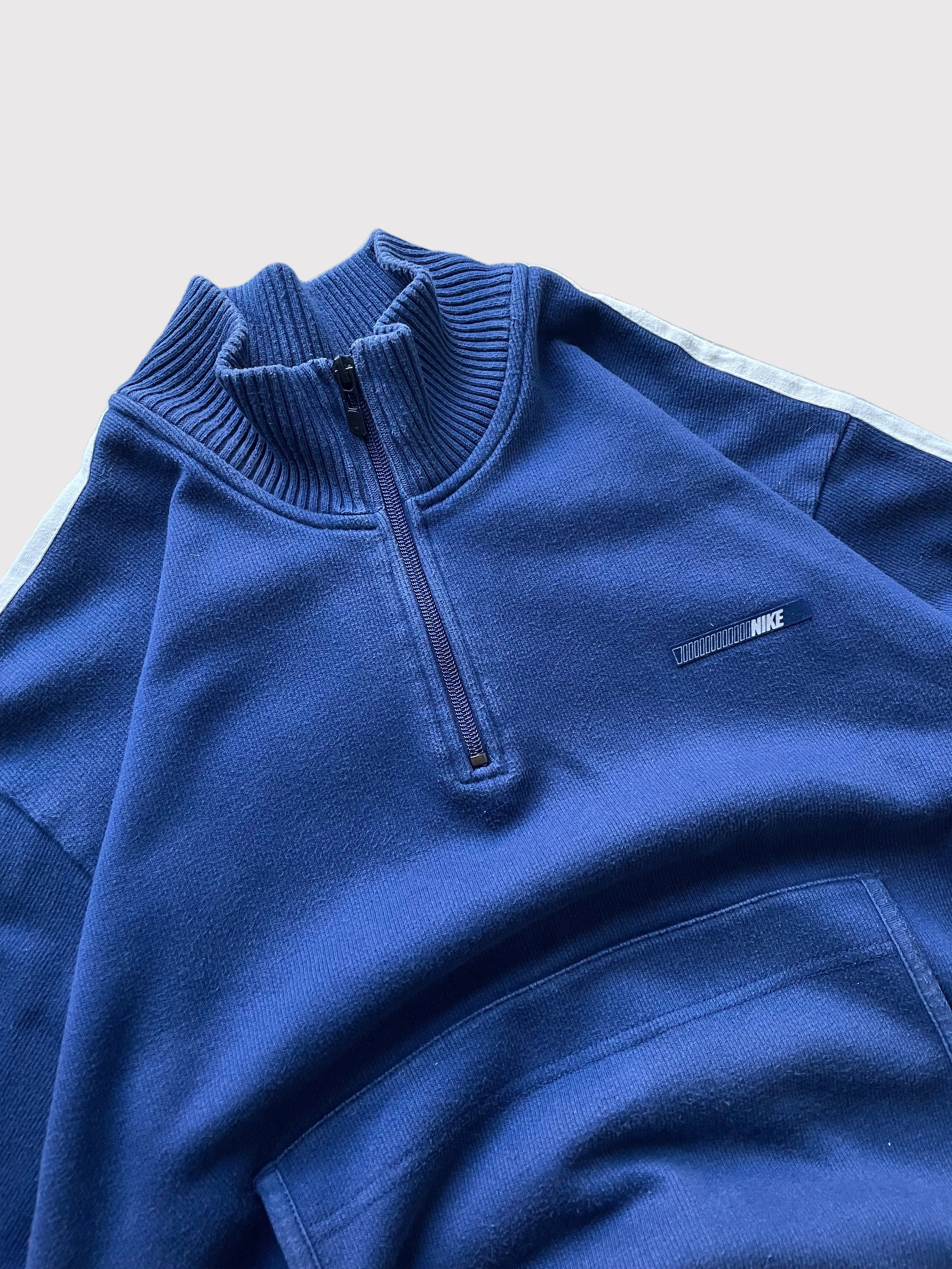 Nike 1/4 Zip Knit Sweatshirt 00's Navy