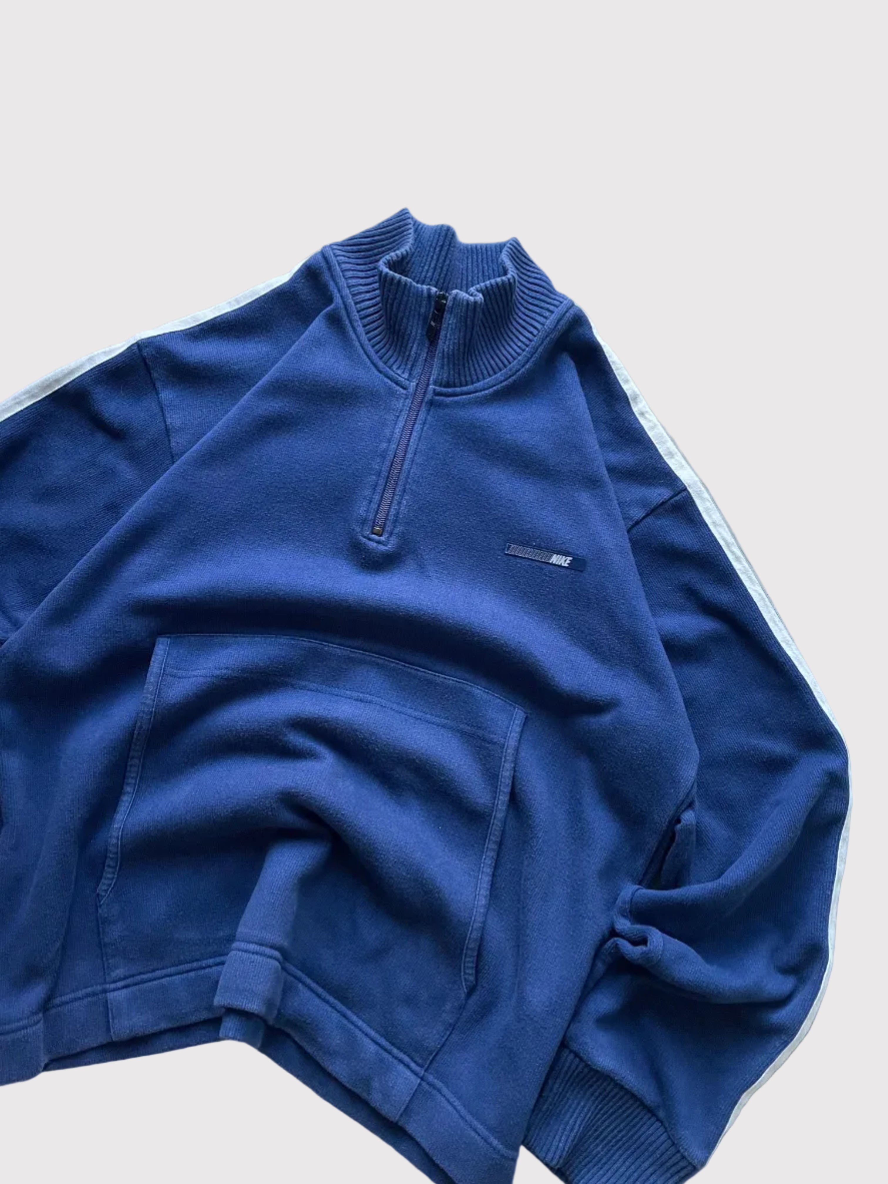 Nike 1/4 Zip Knit Sweatshirt 00's Navy