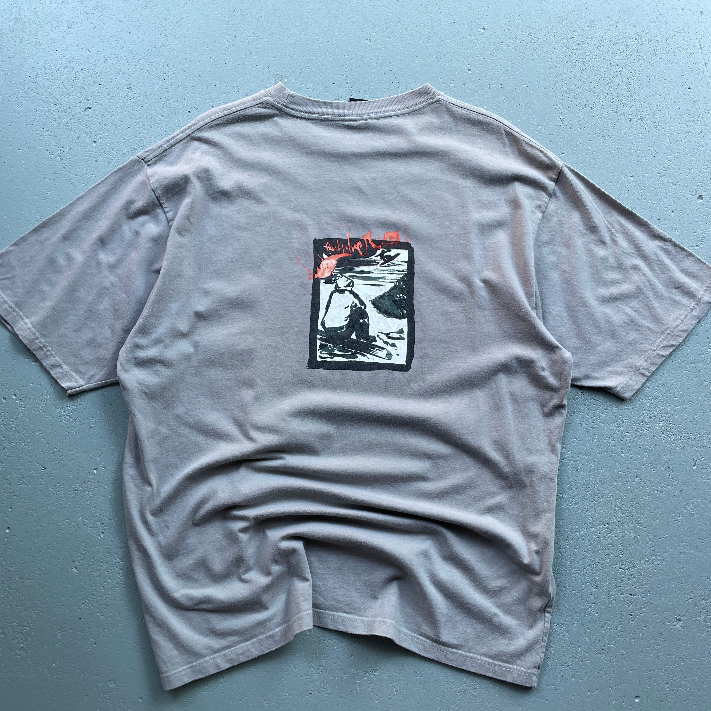 2000's Quiksilver T-Shirt Light Brown (XL)
