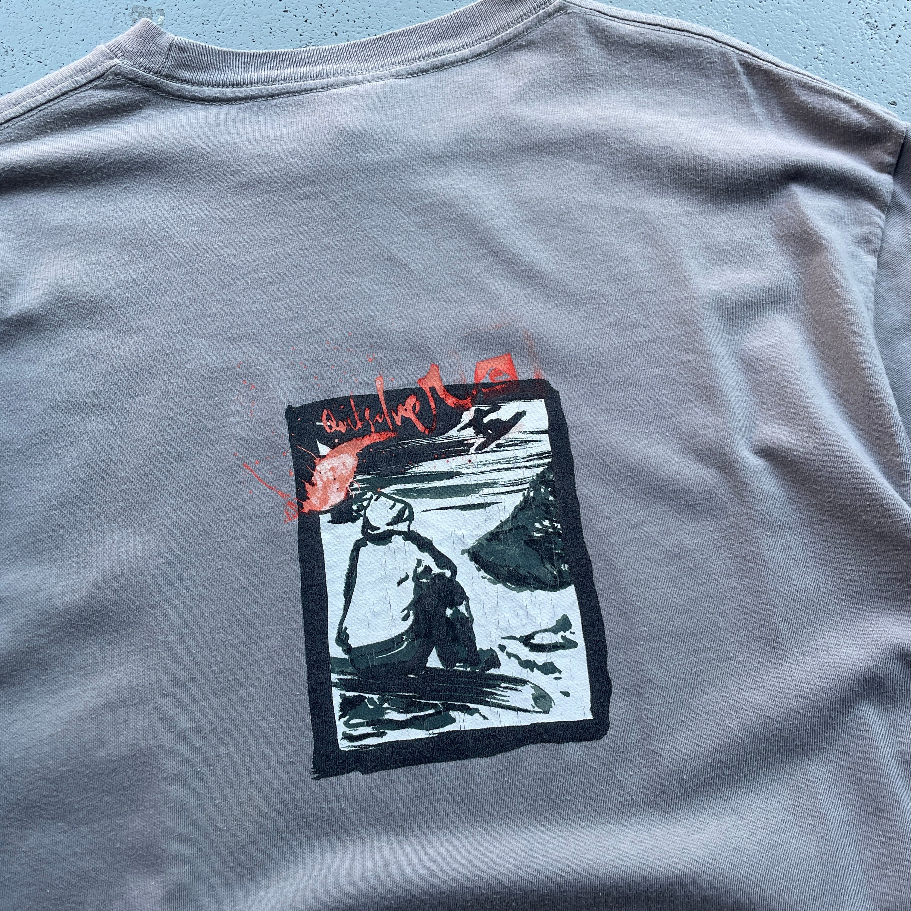 2000's Quiksilver T-Shirt Light Brown (XL)