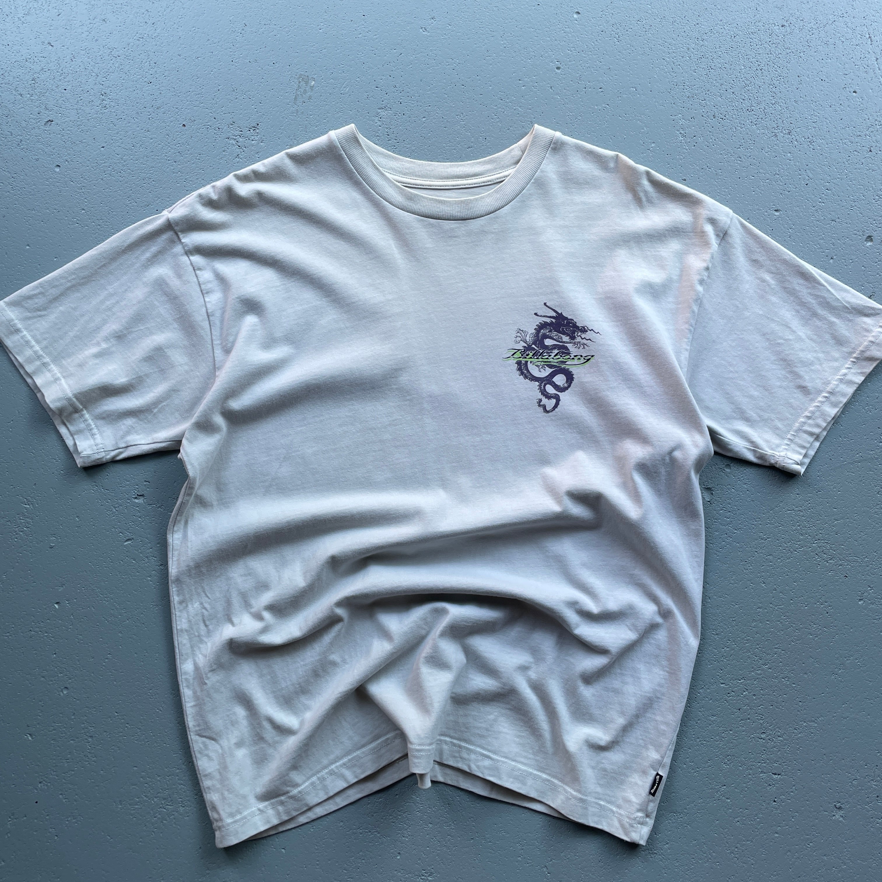 2000's Billabong Dragon Tee Stone (S)