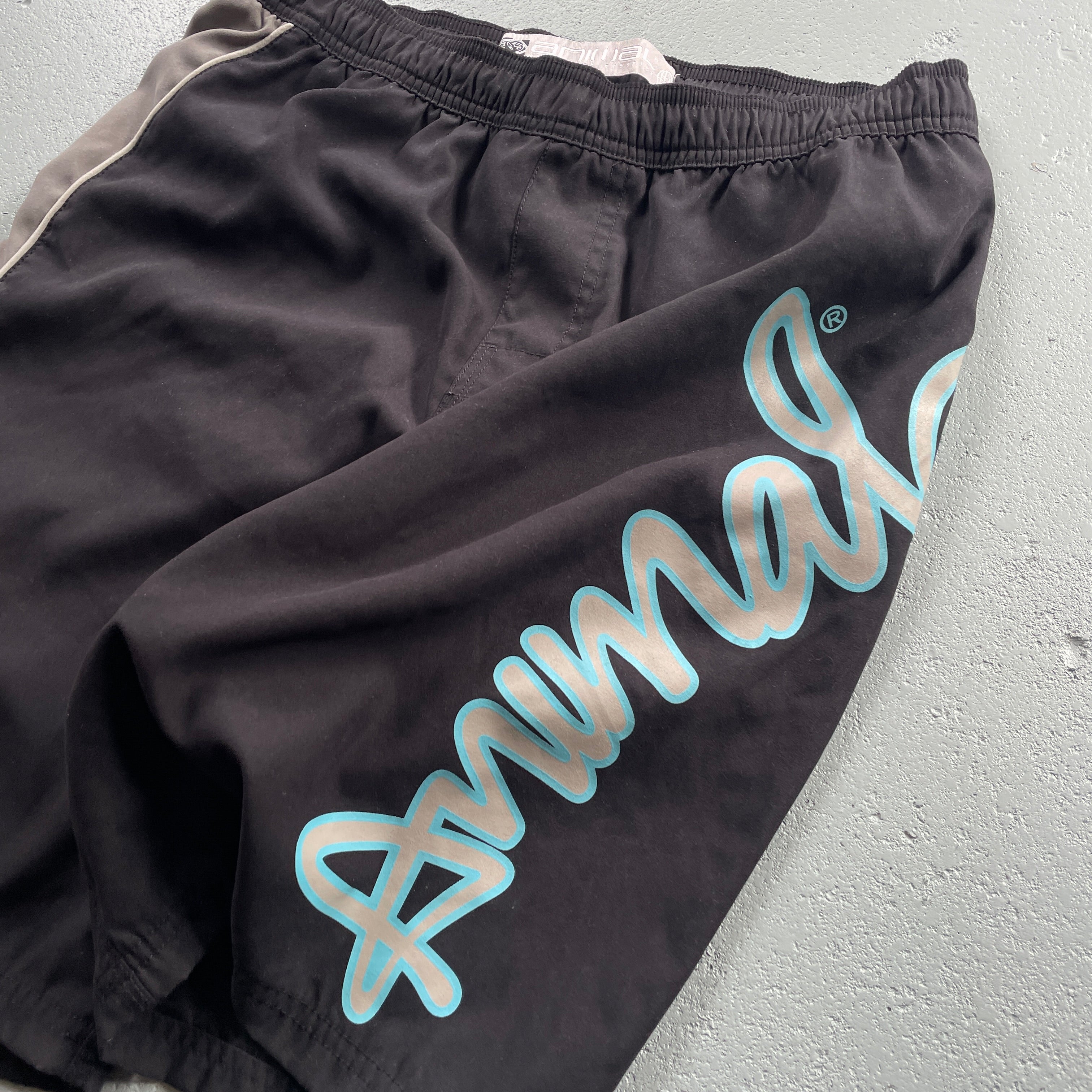 2000's Animal Swim Shorts Black (28)
