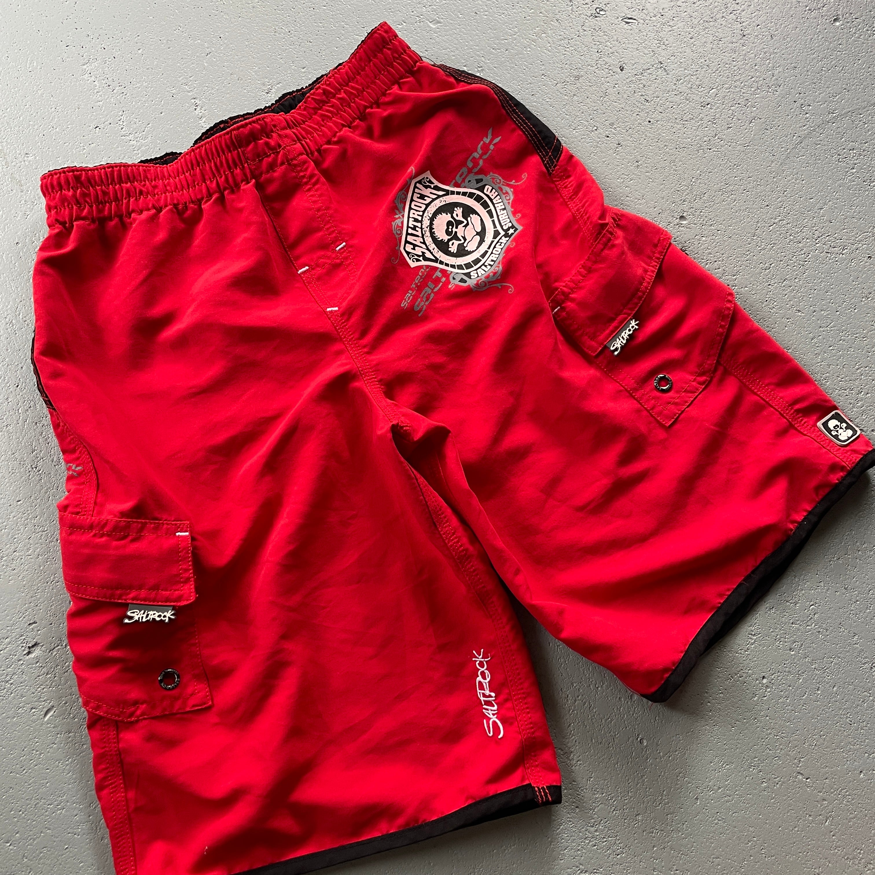 2000's Salt Rock Swim Shorts Red (28)