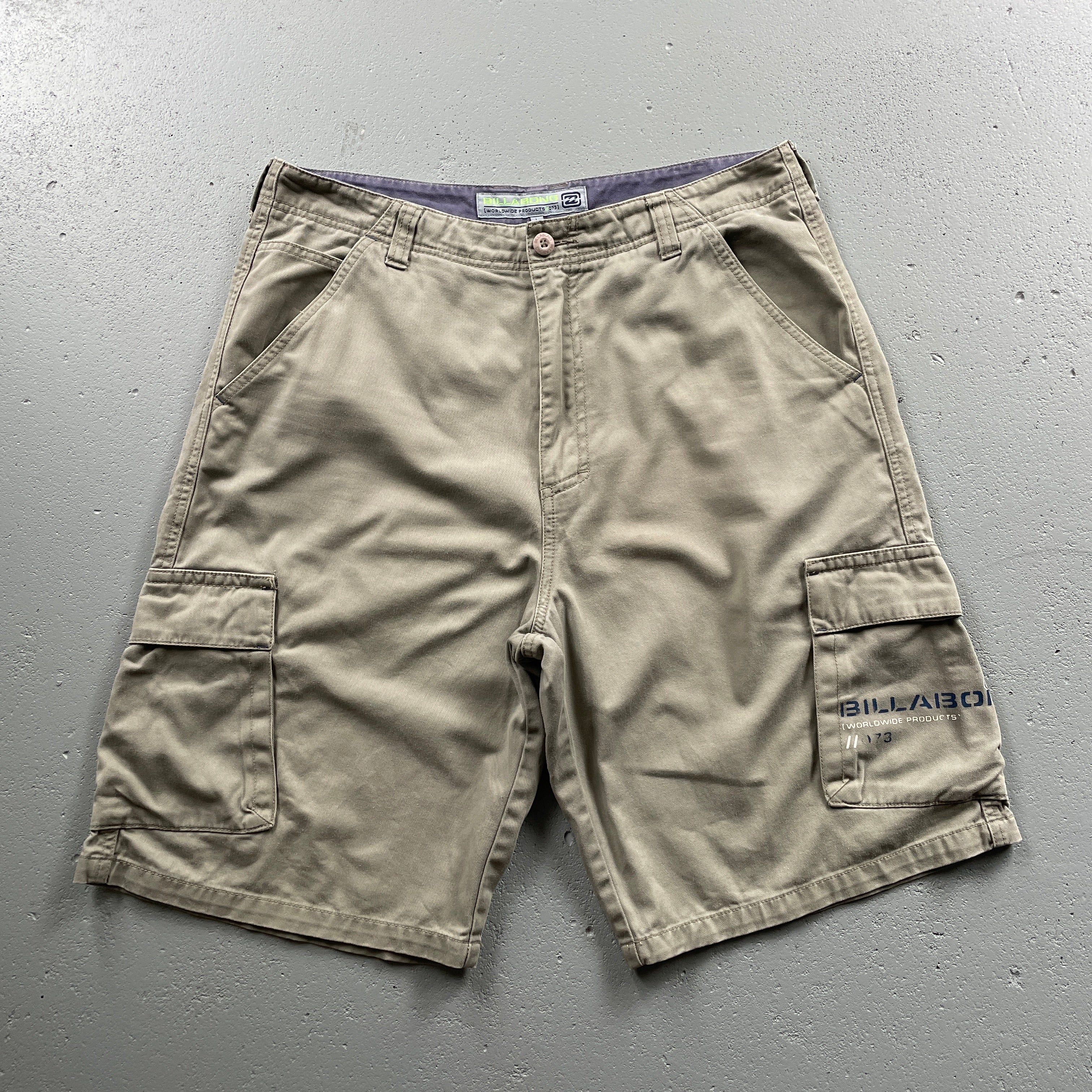 90's Billabong Cargo Shorts Beige (34)