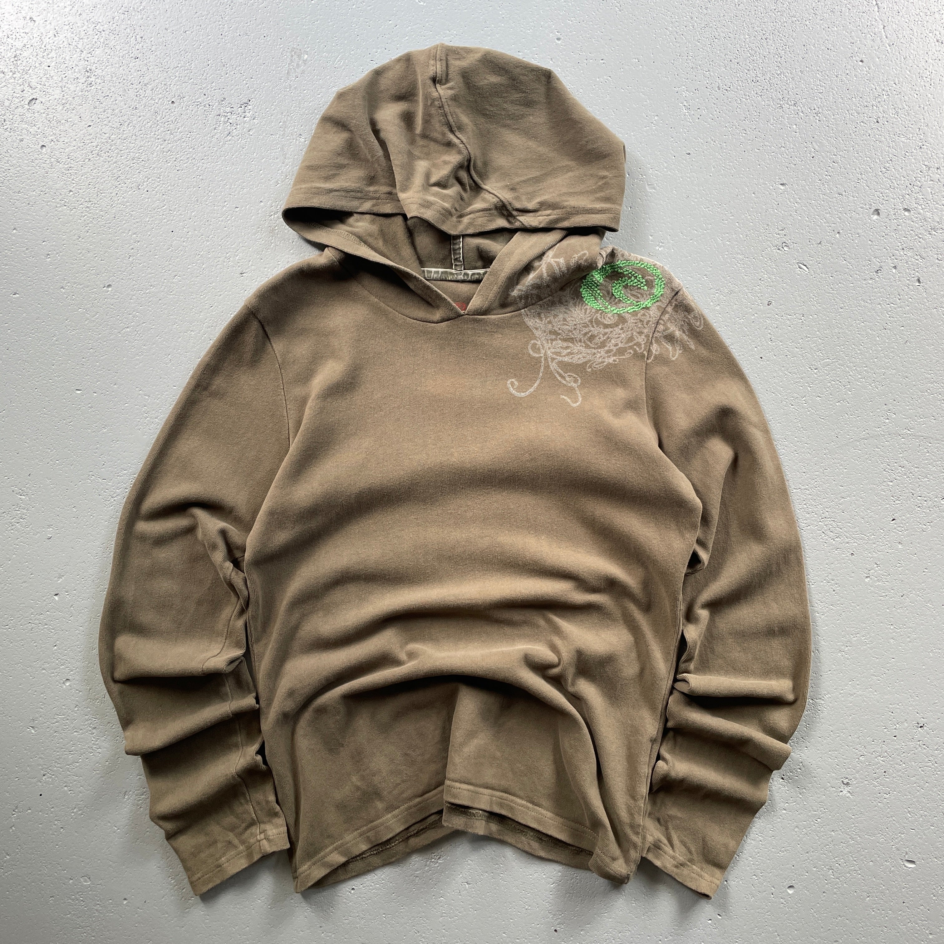 Y2K Rip Curl Hoodie Khaki (M)