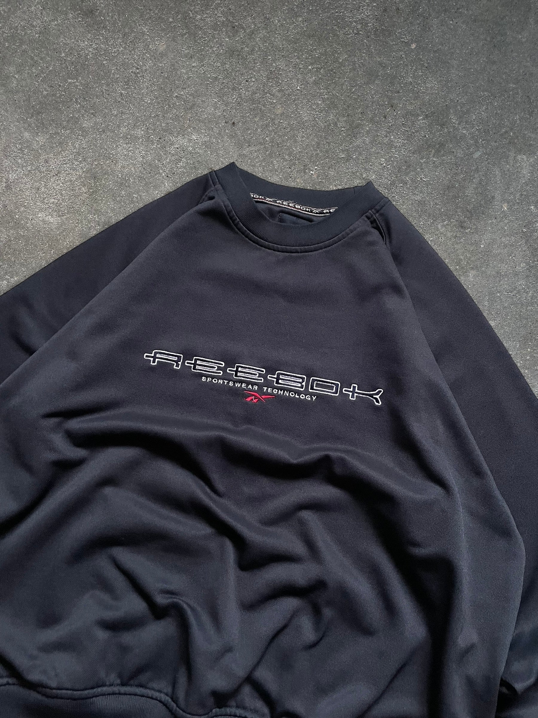 90's Reebok Technology Sweatshirt Navy (L)