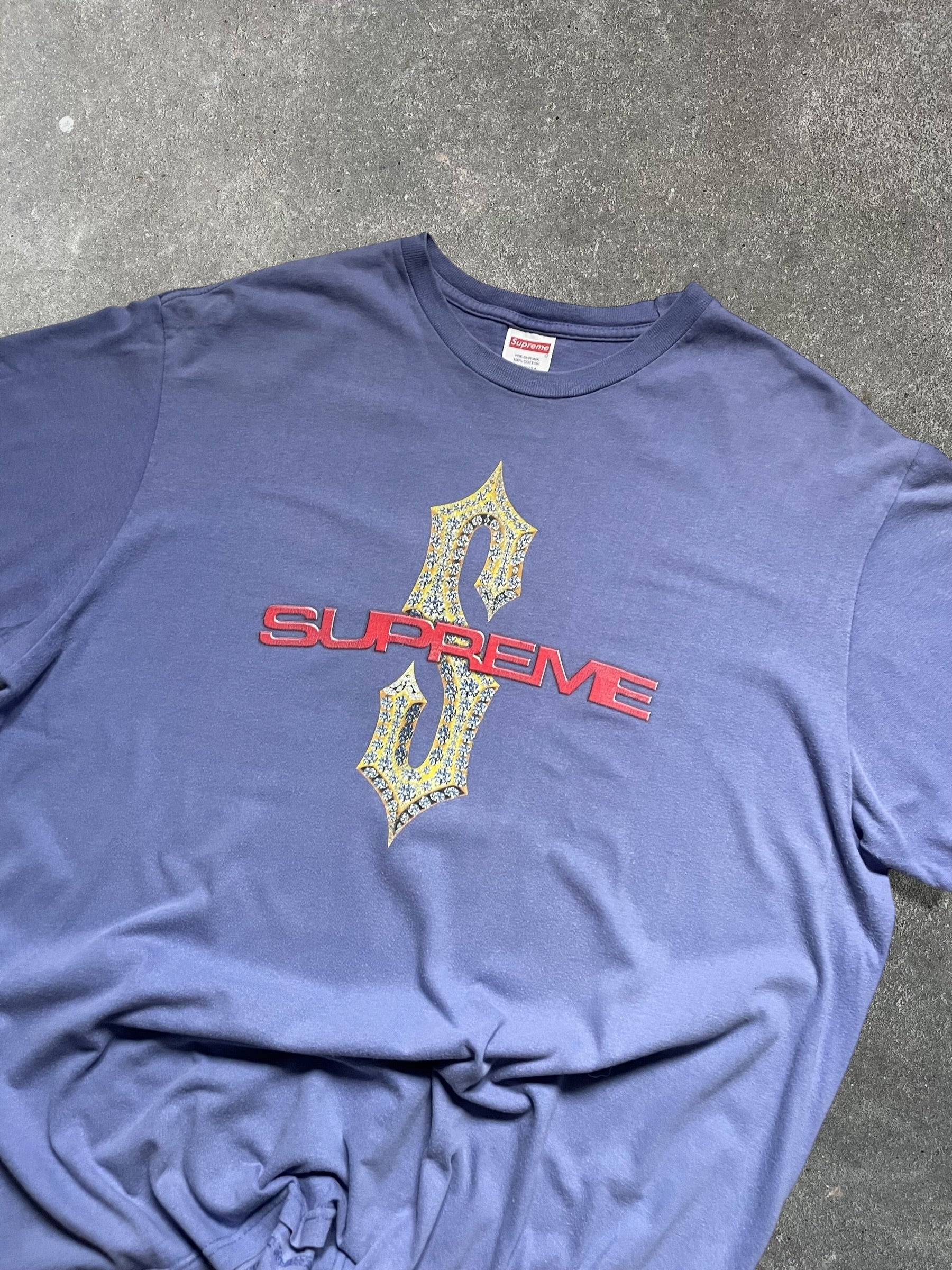 Supreme 'Diamonds' Tee Light Purple (L)