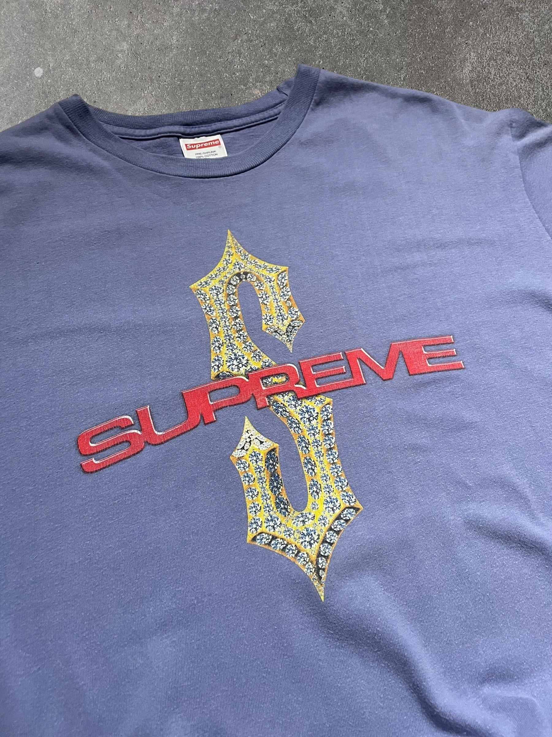Supreme 'Diamonds' Tee Light Purple (L)