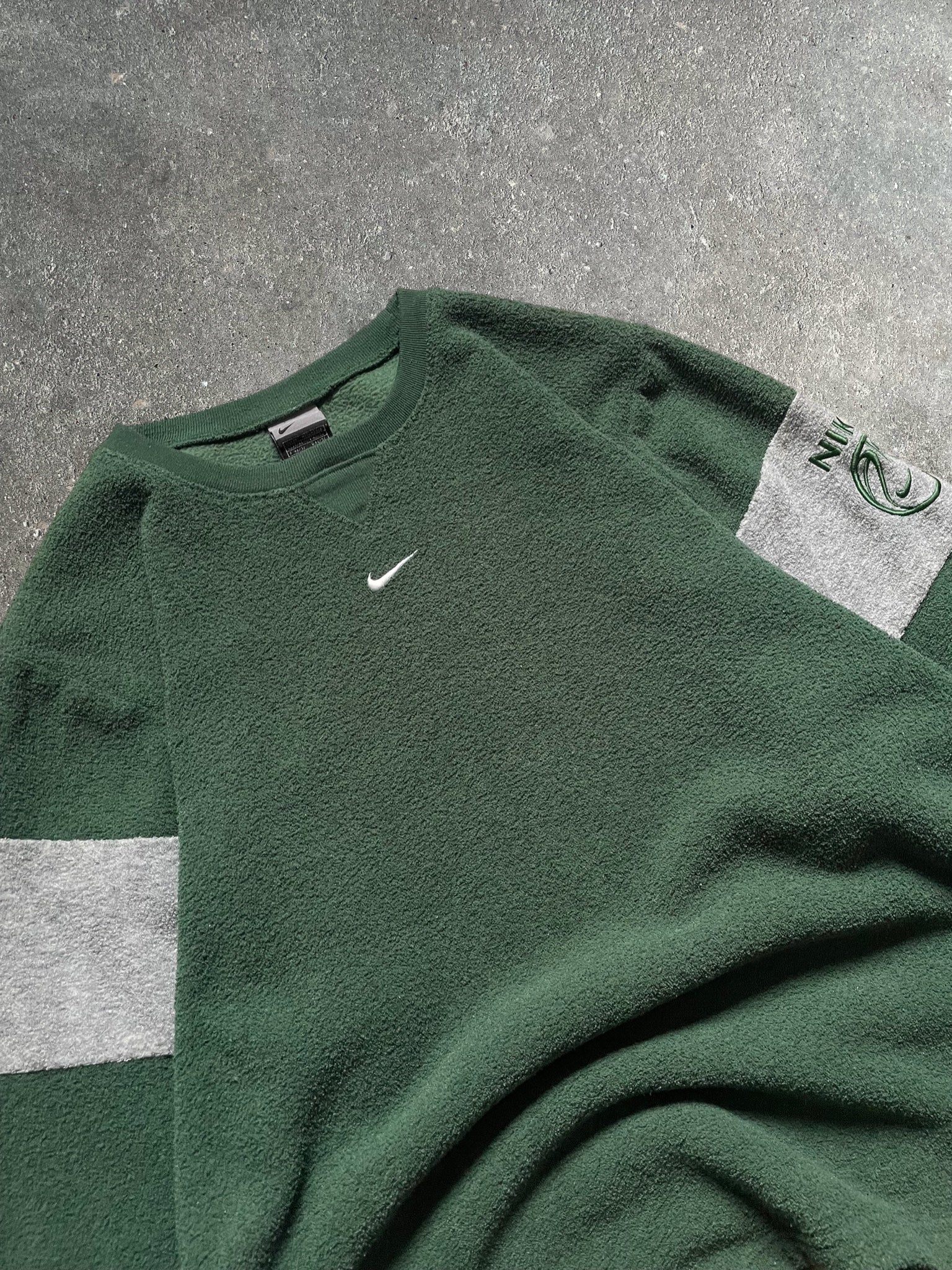2000's Nike Fleeced Sweatshirt Green (M)