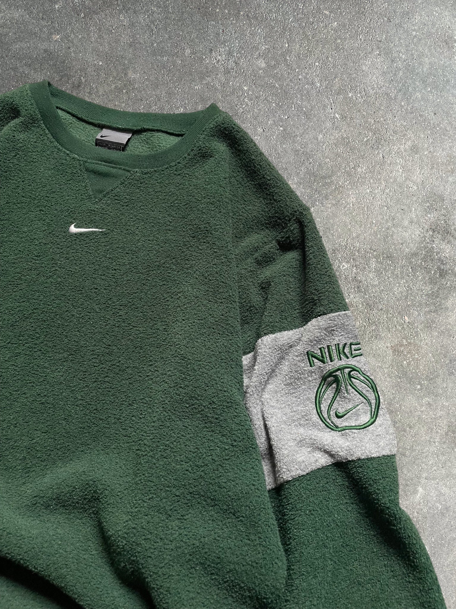 2000's Nike Fleeced Sweatshirt Green (M)