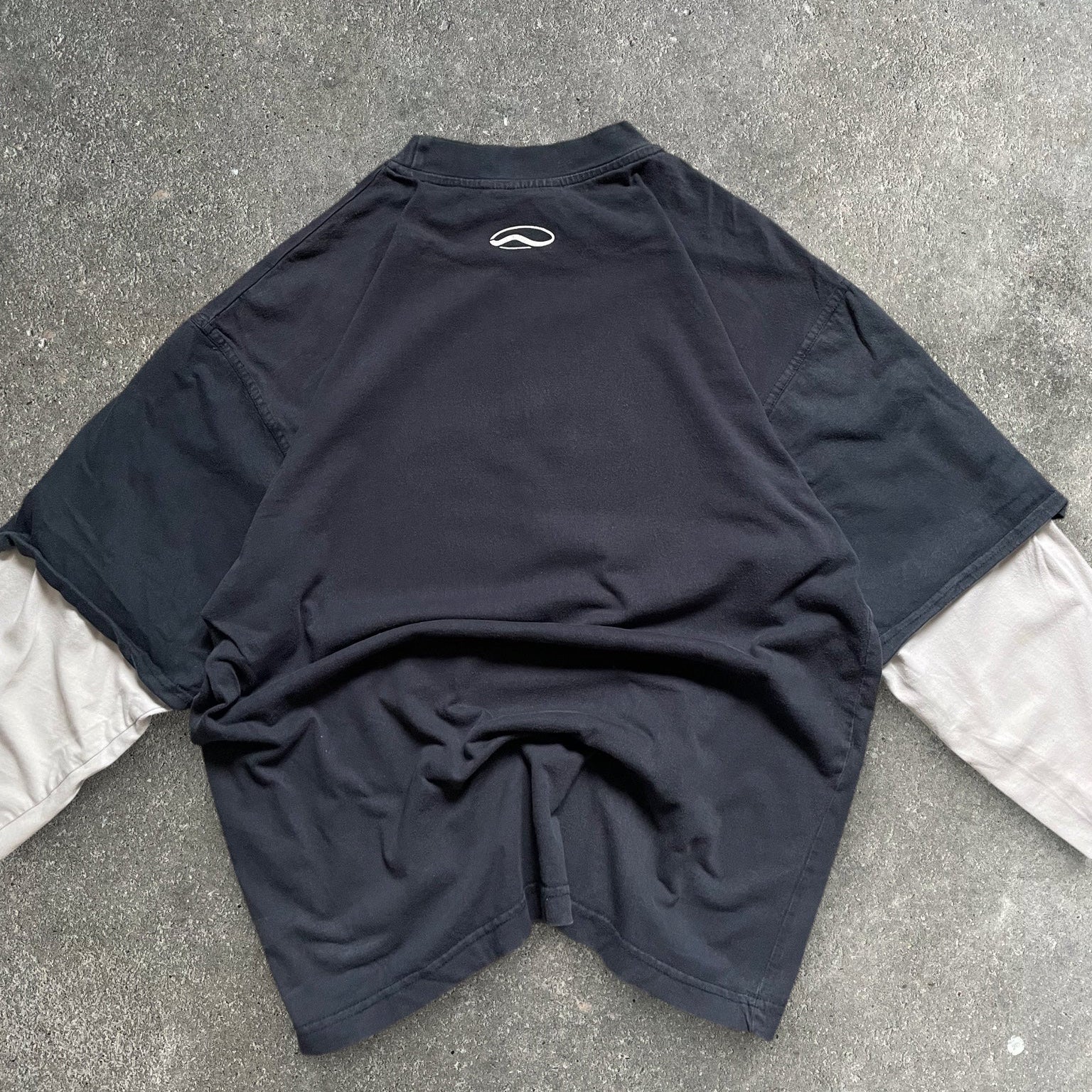 00's Vans Long-sleeve Tee Navy/White (M)