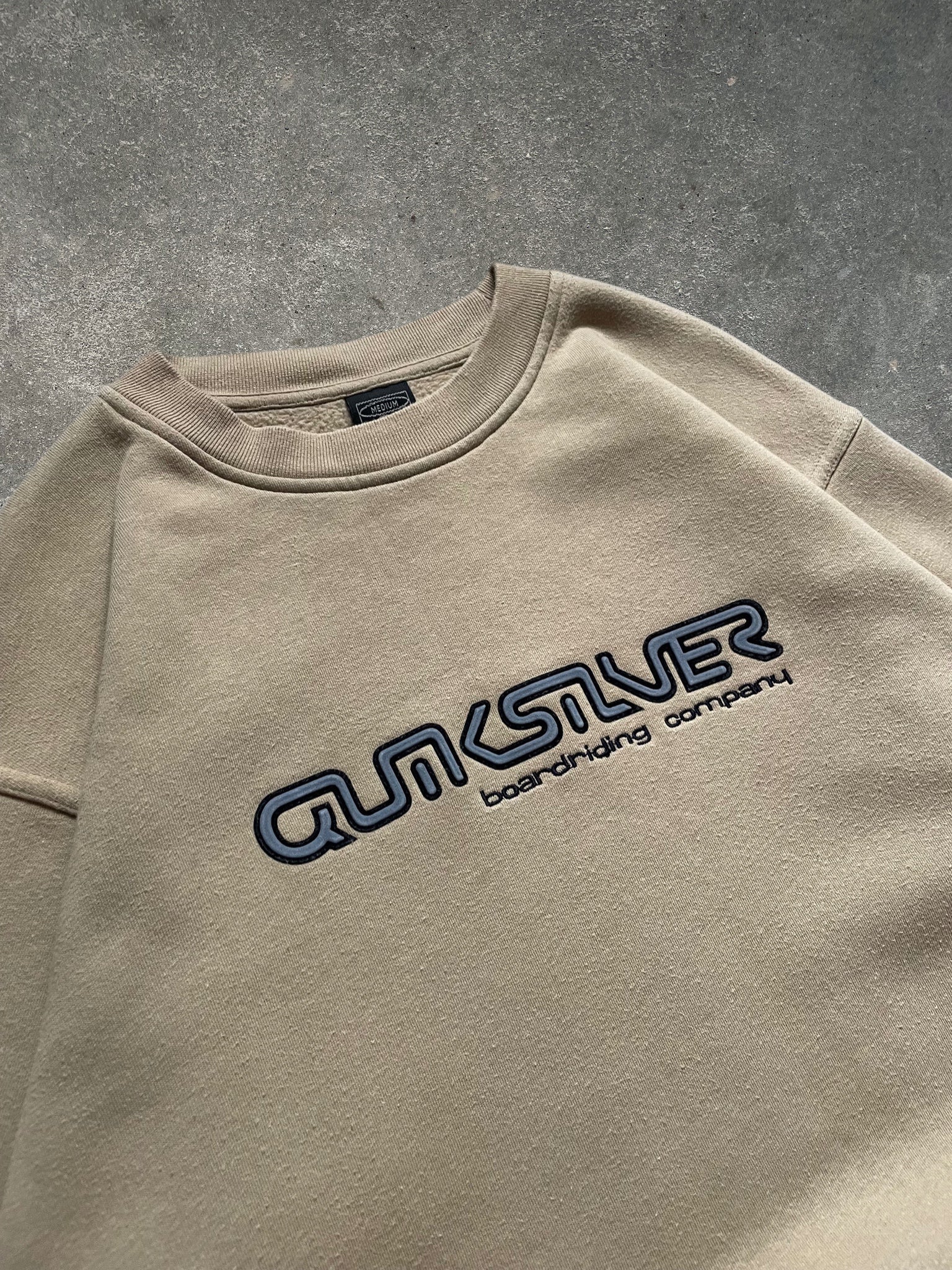 2000's Quiksilver Sweatshirt Beige (M)