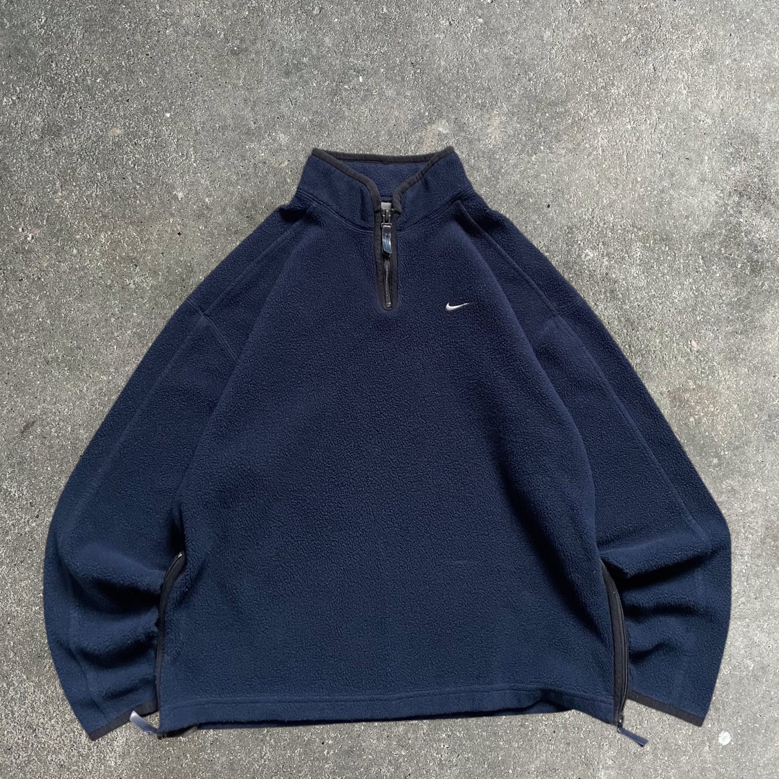 00's Nike 1/4 Zip Fleece Navy (S)