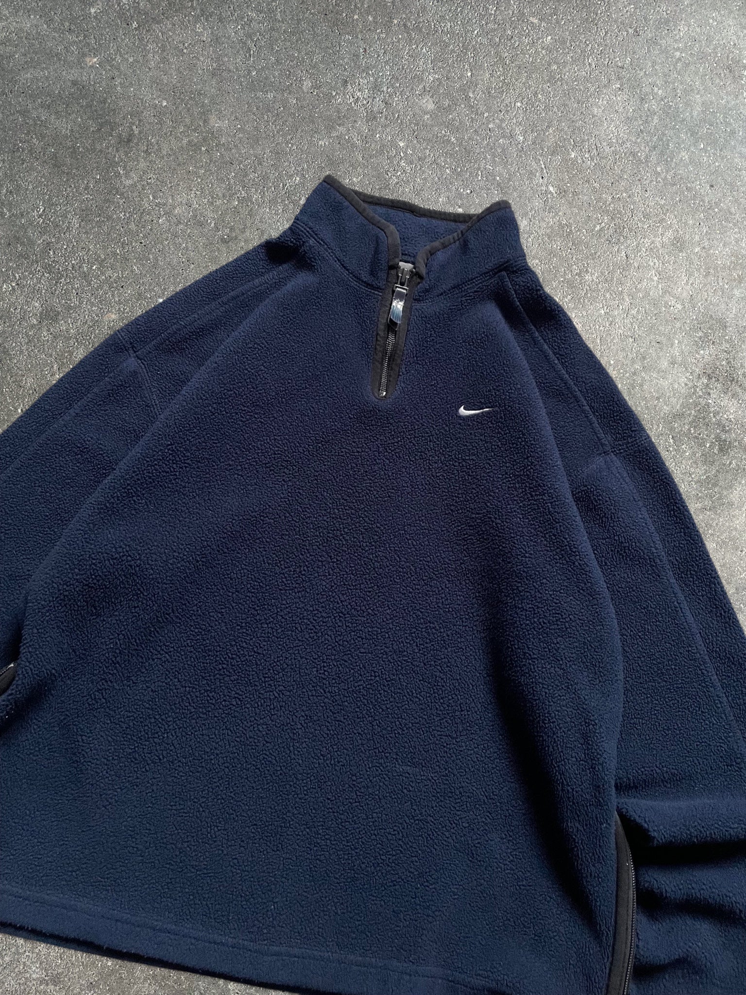 00's Nike 1/4 Zip Fleece Navy (S)