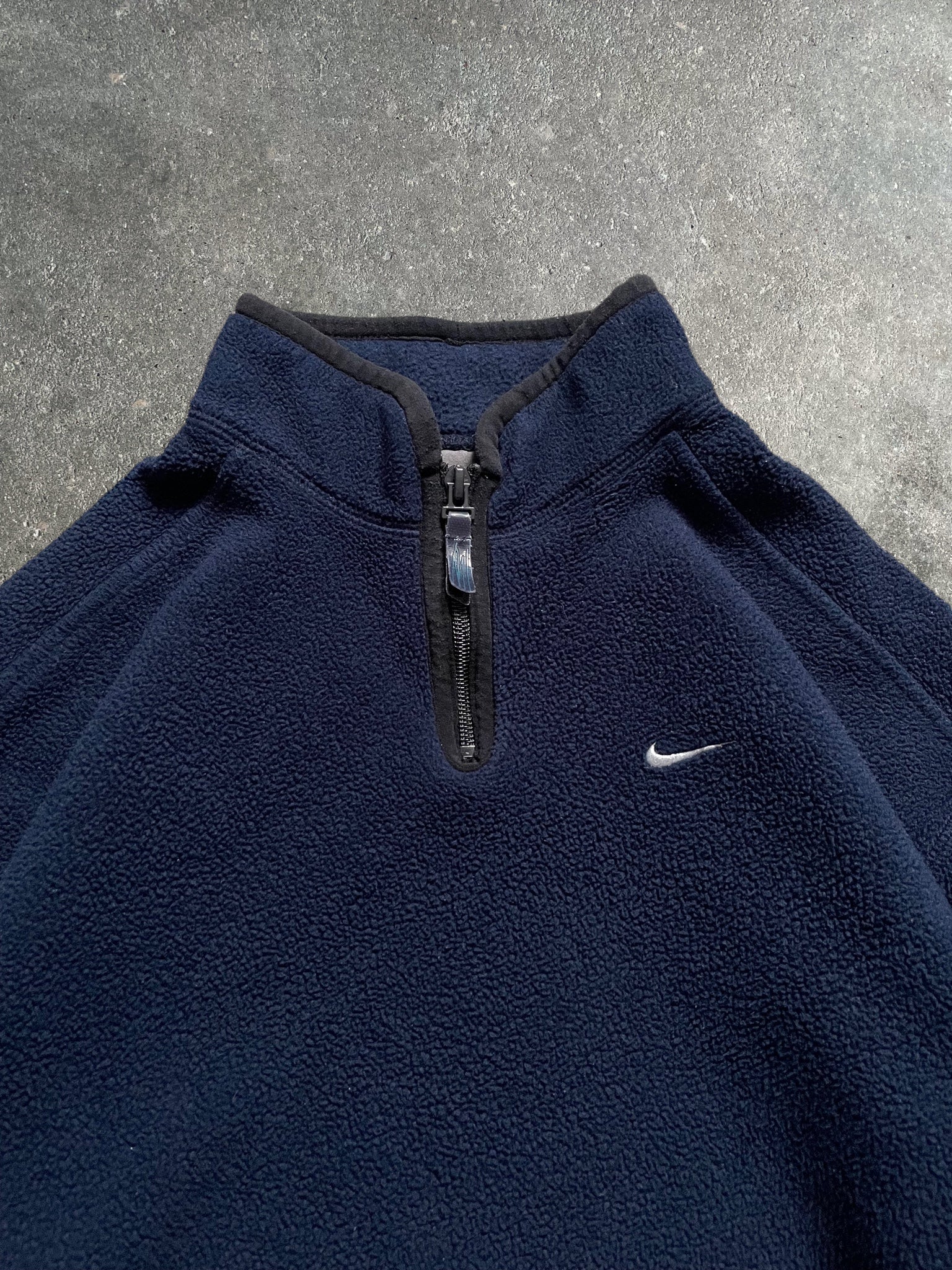 00's Nike 1/4 Zip Fleece Navy (S)
