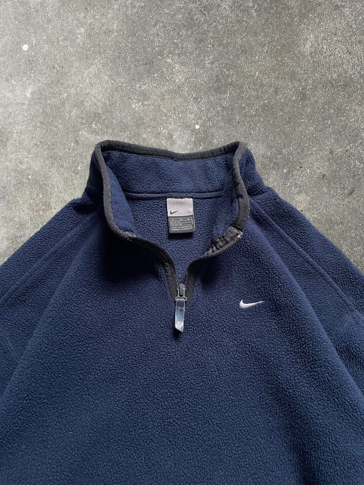 00's Nike 1/4 Zip Fleece Navy (S)