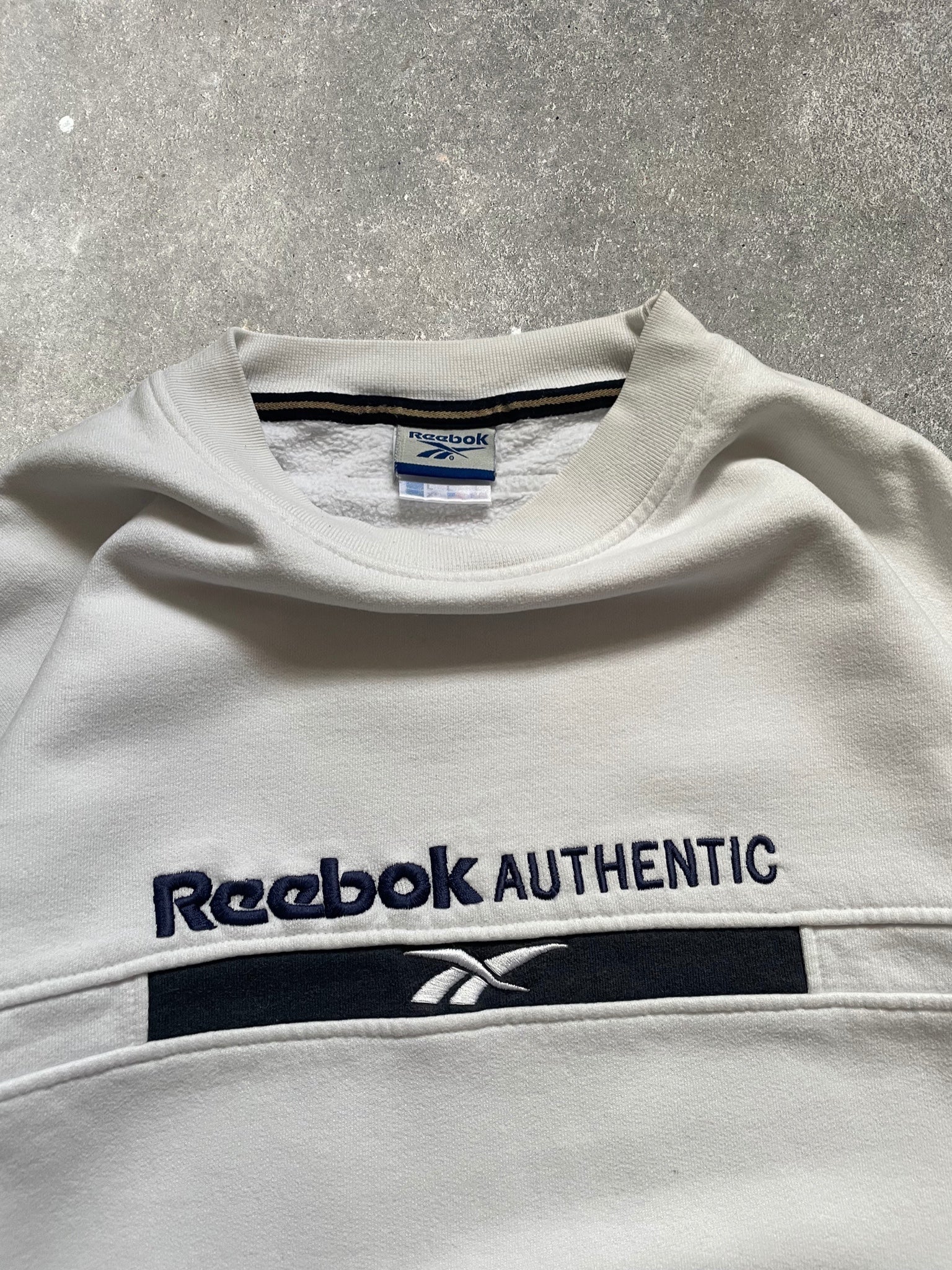 90's Reebok Sweatshirt White (L)