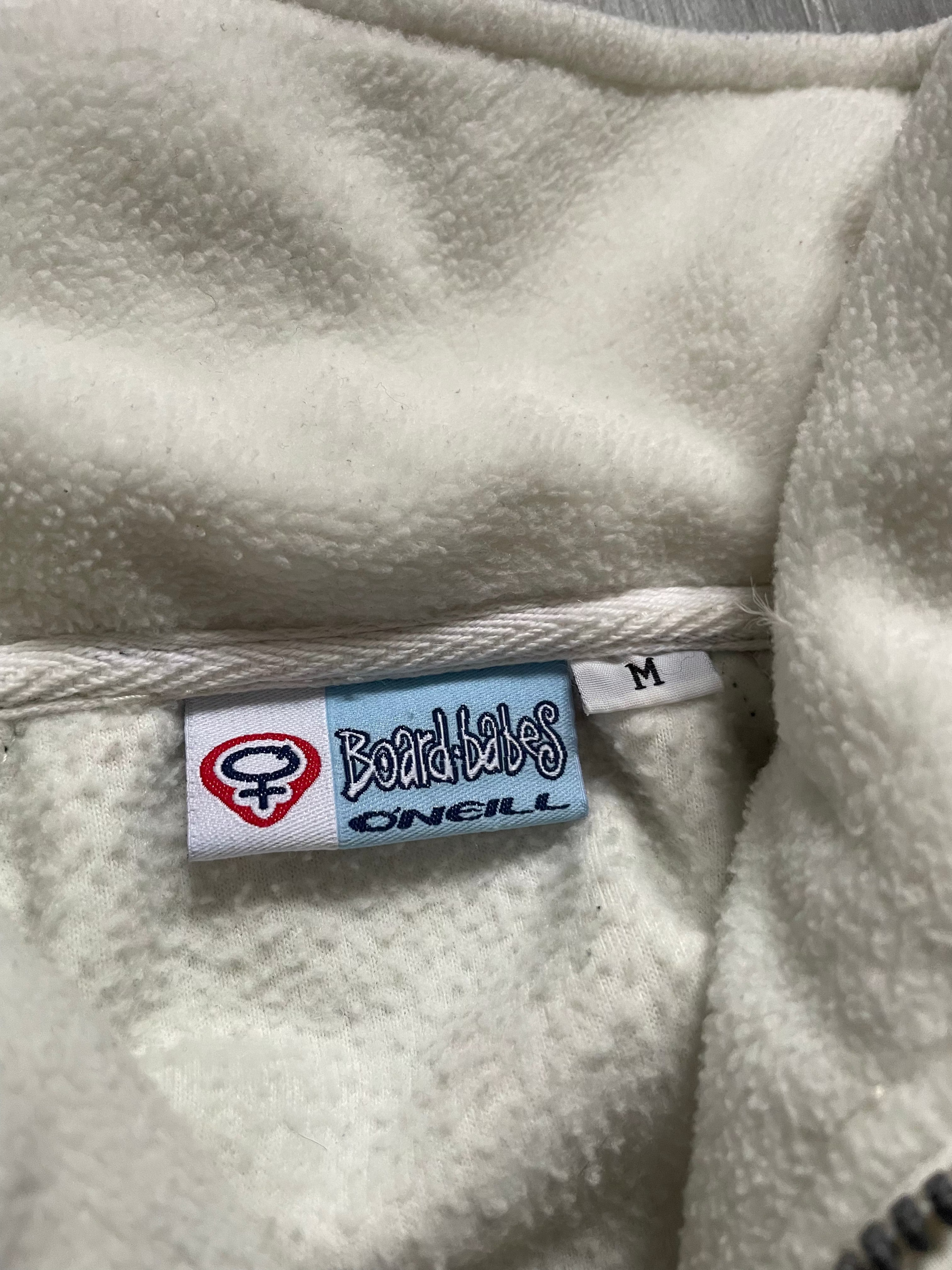 O'Neill Boardbabes 1/4 Zip Fleece Cream/Navy (M)