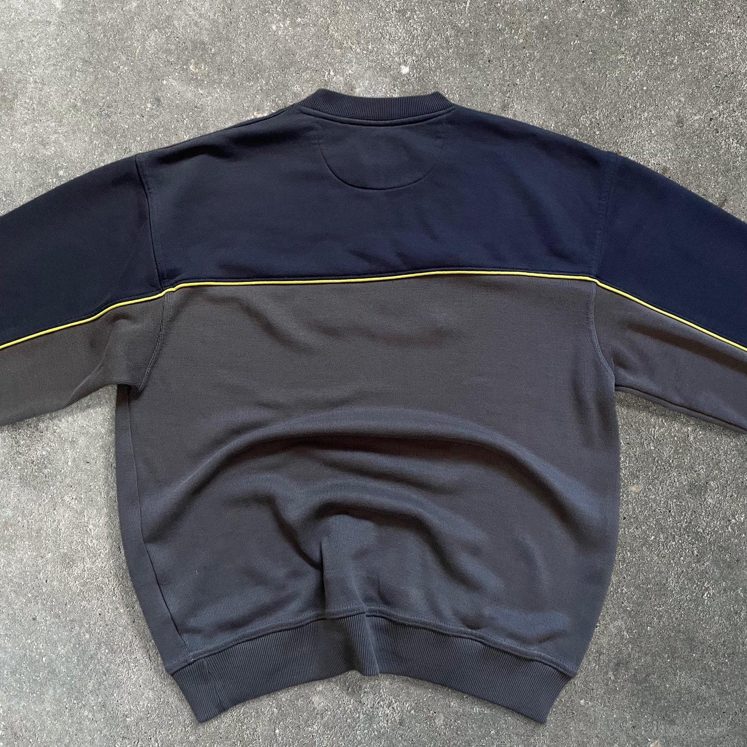 90's Reebok Sweatshirt Grey/Navy (M)