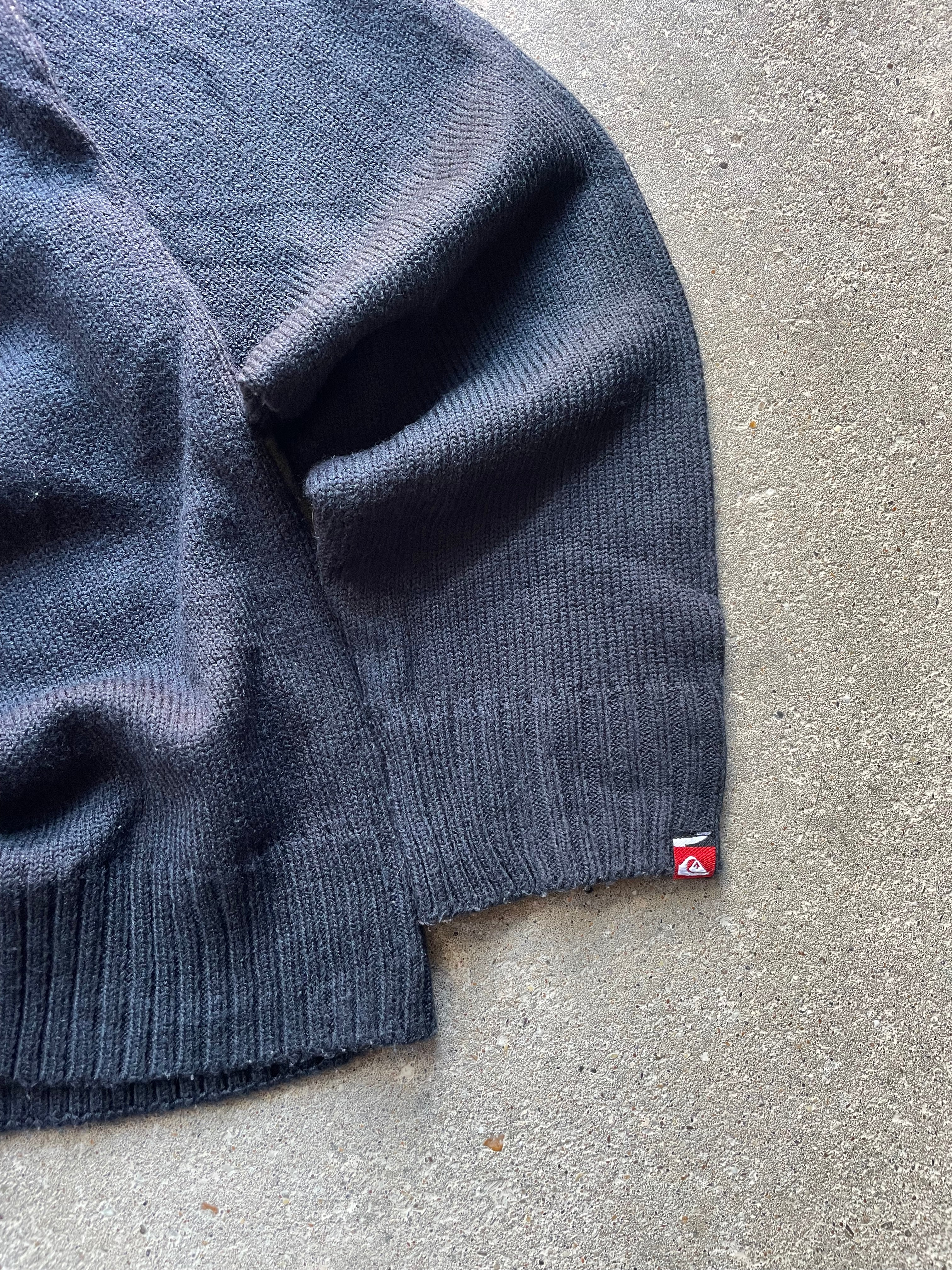 2000's Quiksilver Knit Jumper Black (S)