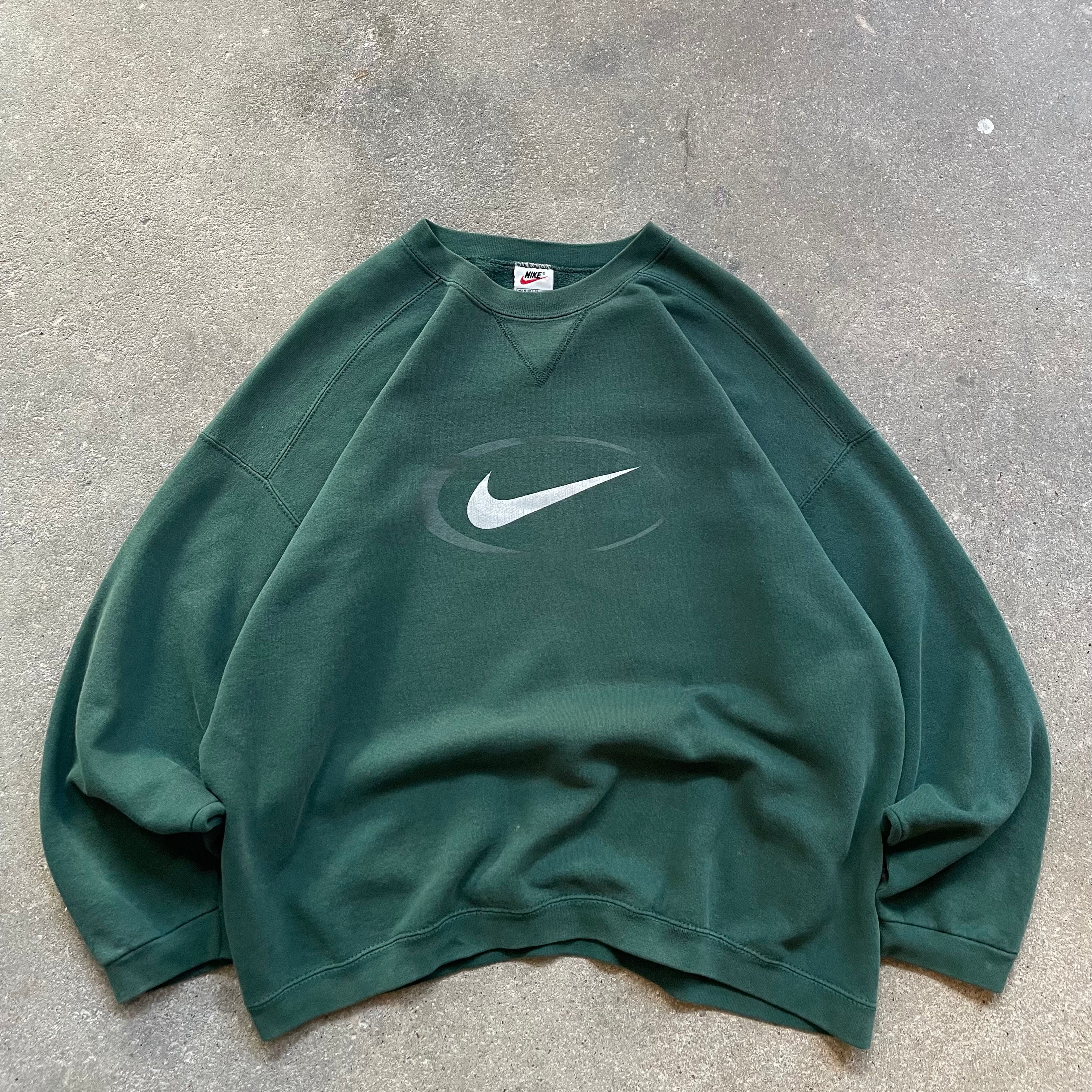 90's Nike Sweatshirt Green (M)