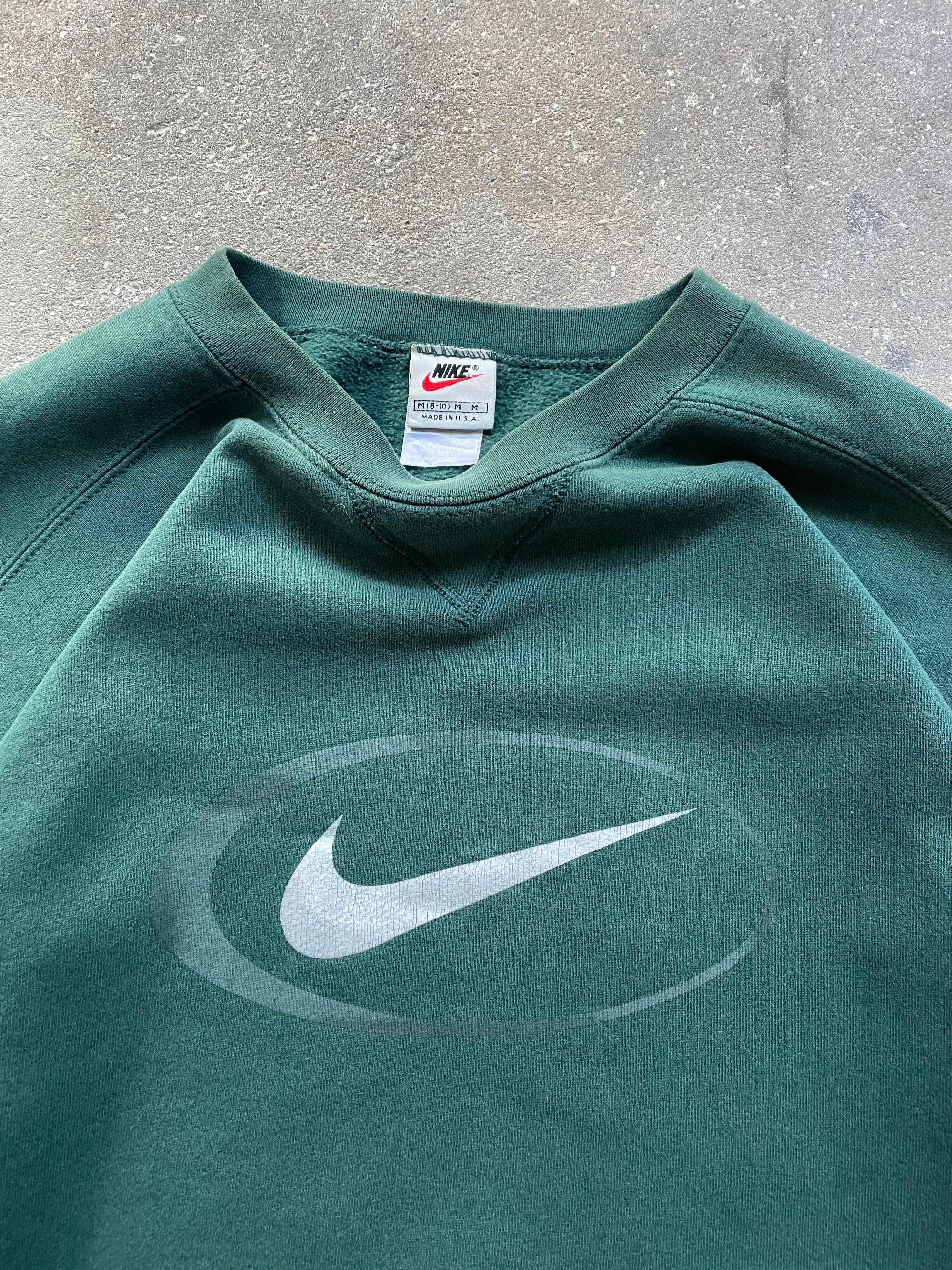 90's Nike Sweatshirt Green (M)