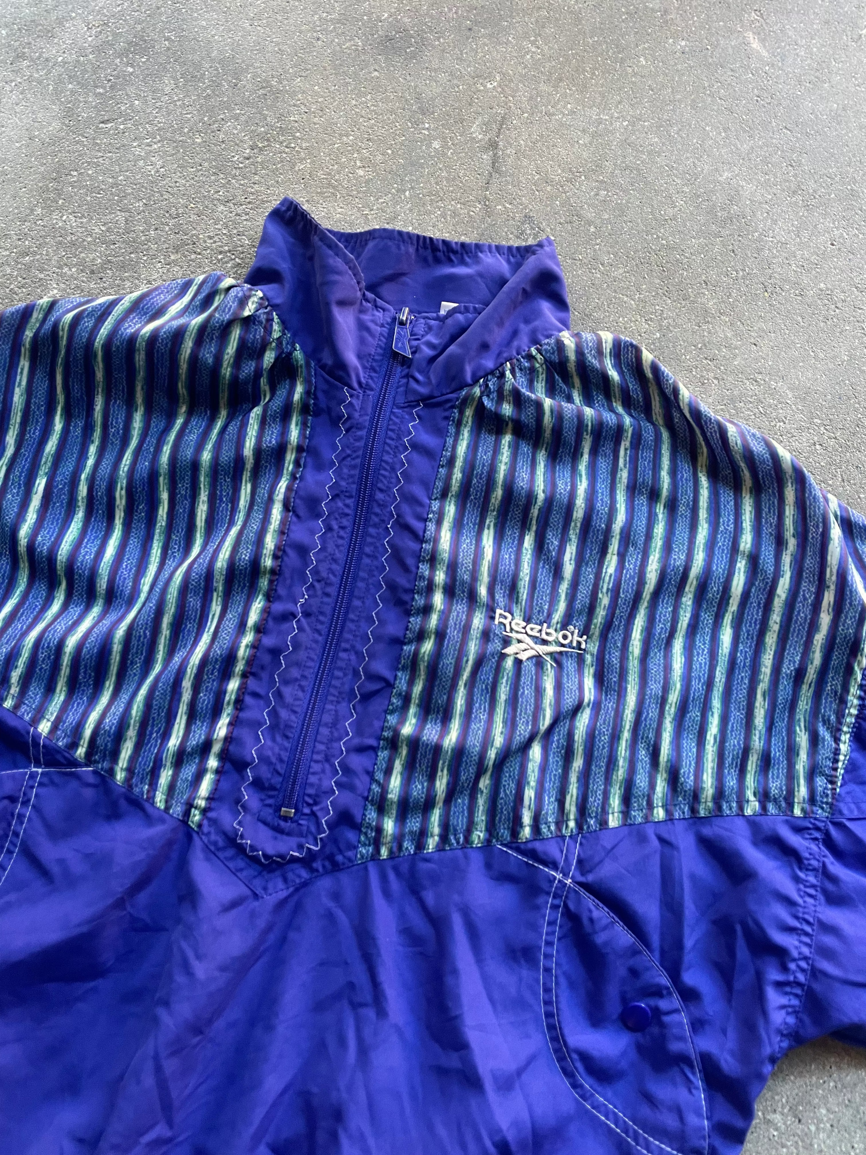 90's Reebok Windbreaker Jacket Purple (M)