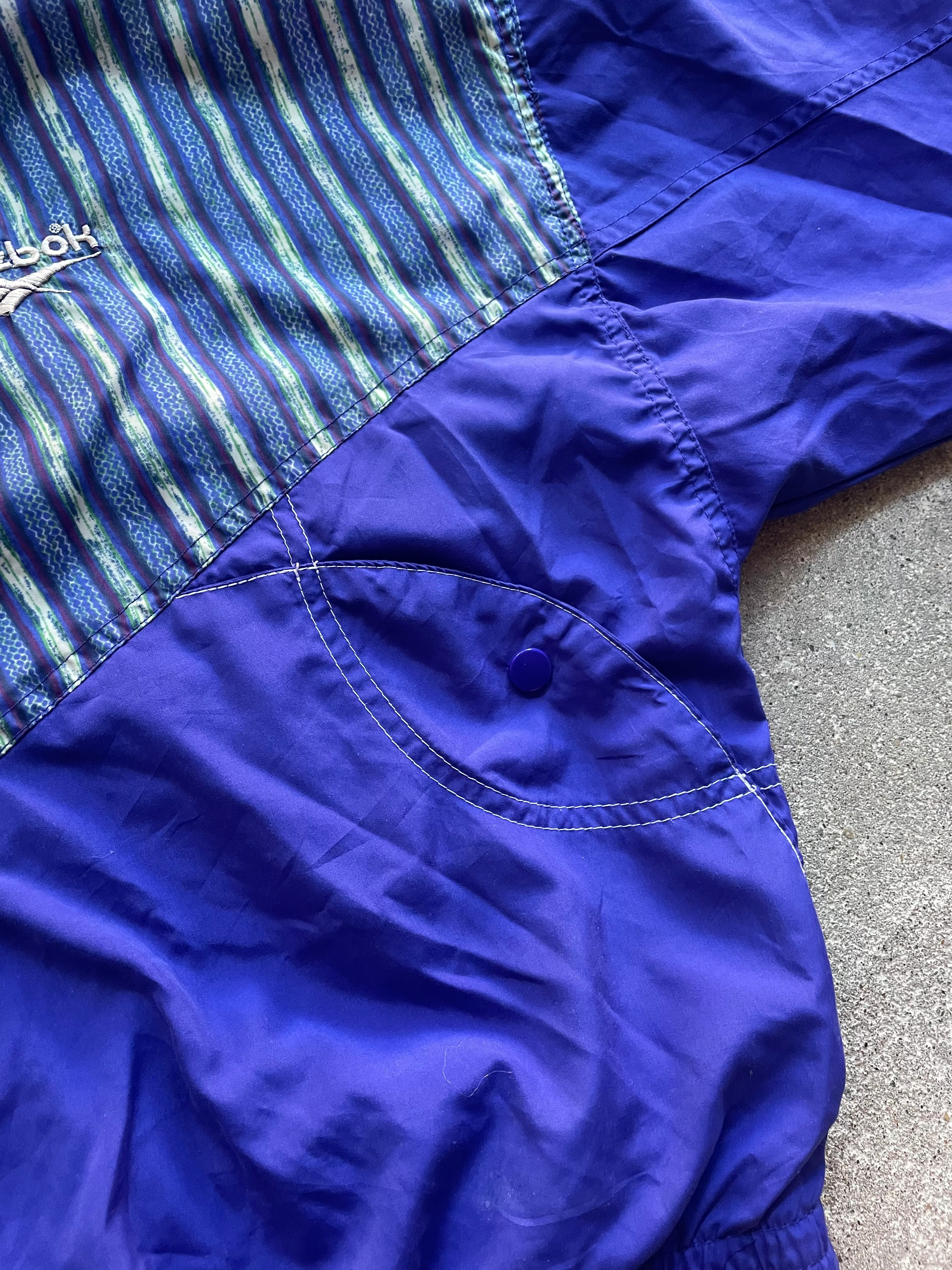 90's Reebok Windbreaker Jacket Purple (M)