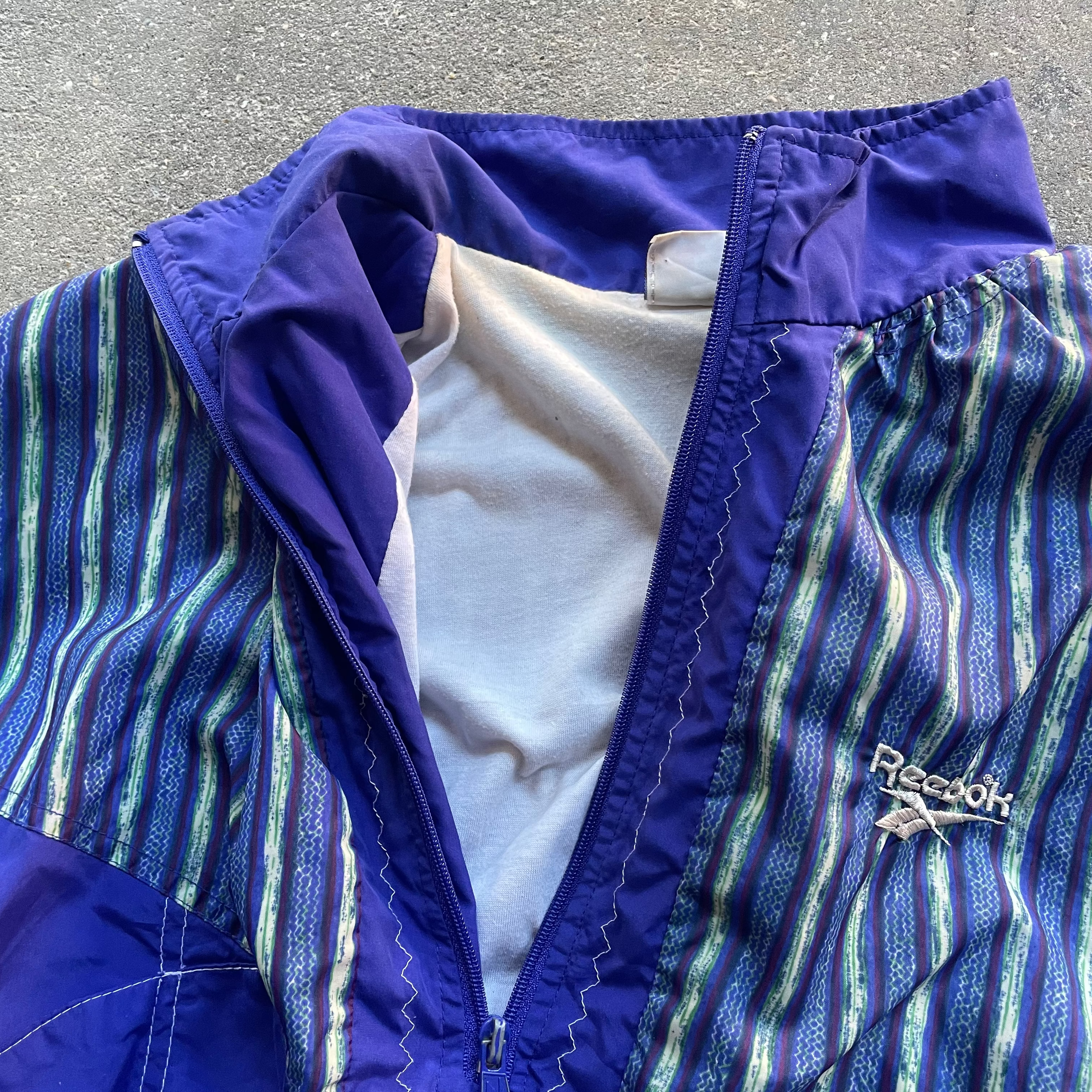 90's Reebok Windbreaker Jacket Purple (M)