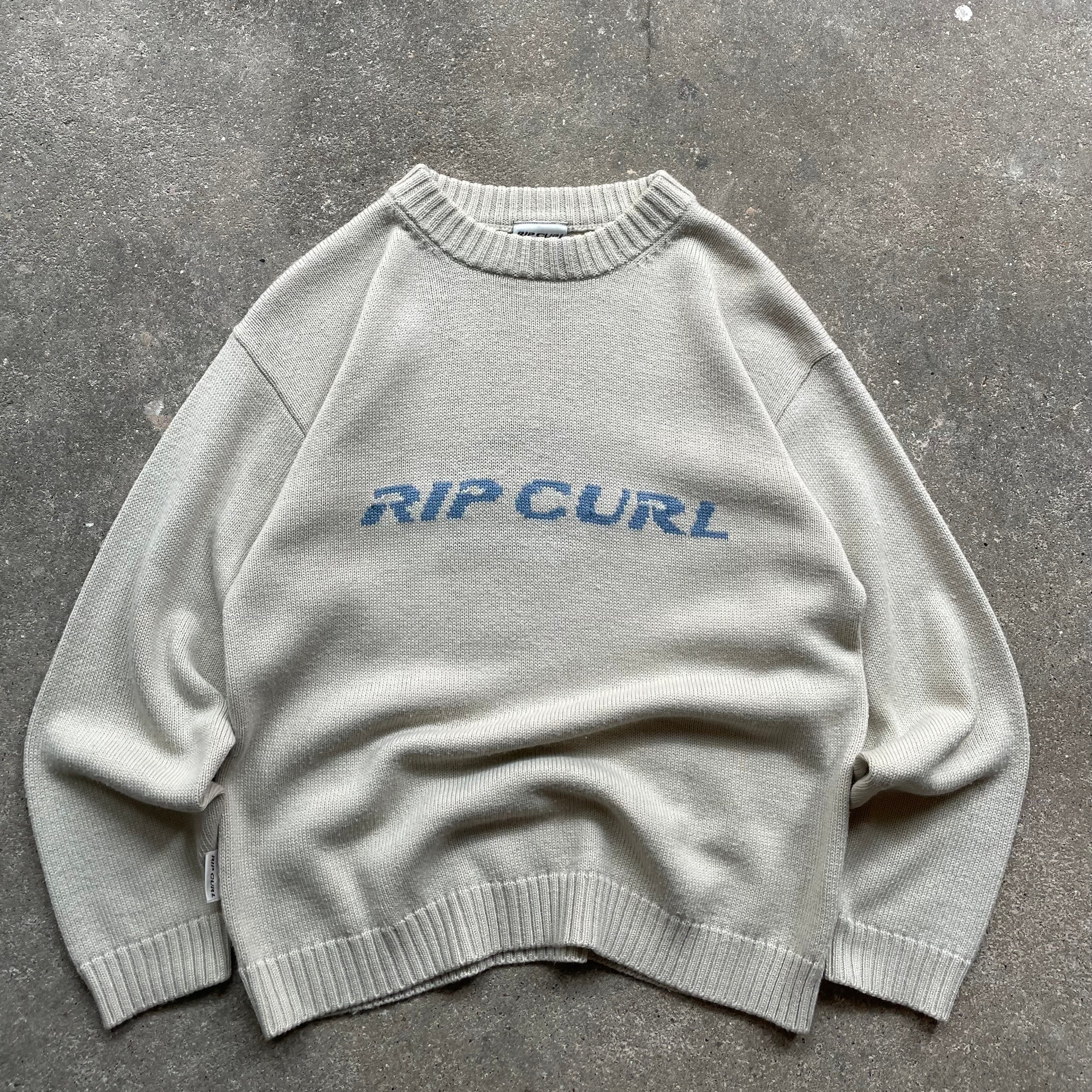 2000's Rip Curl Knit Jumper Cream (S)