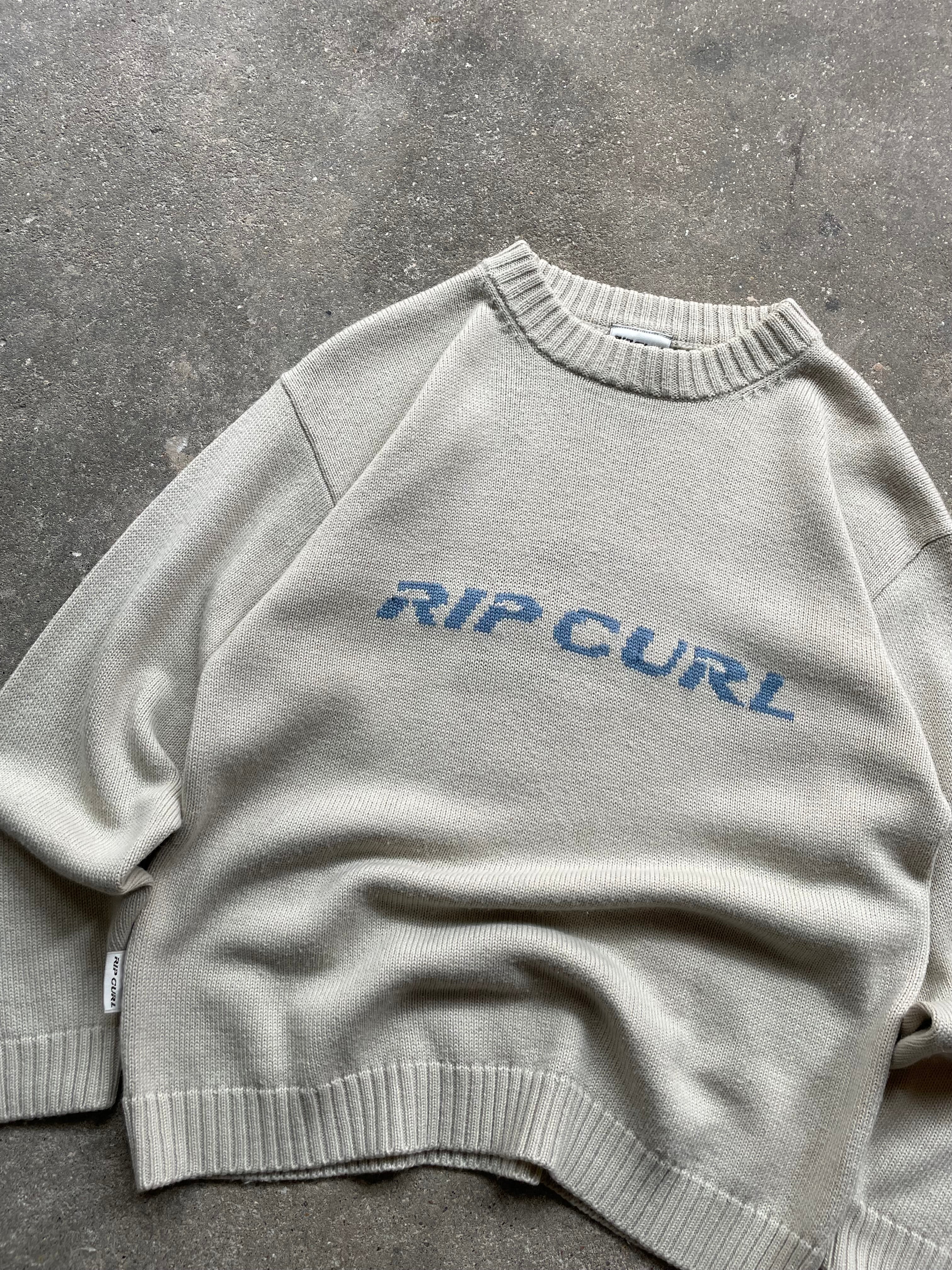2000's Rip Curl Knit Jumper Cream (S)