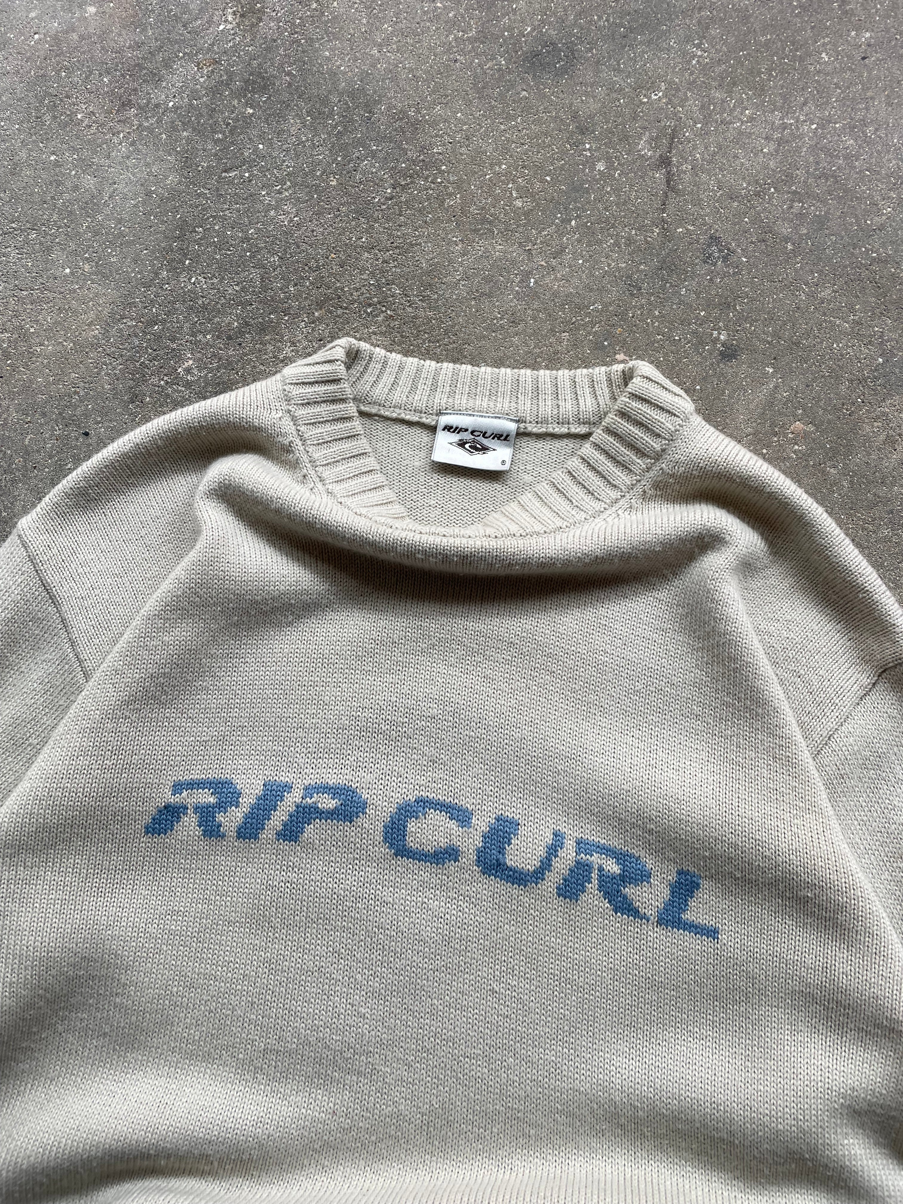 2000's Rip Curl Knit Jumper Cream (S)