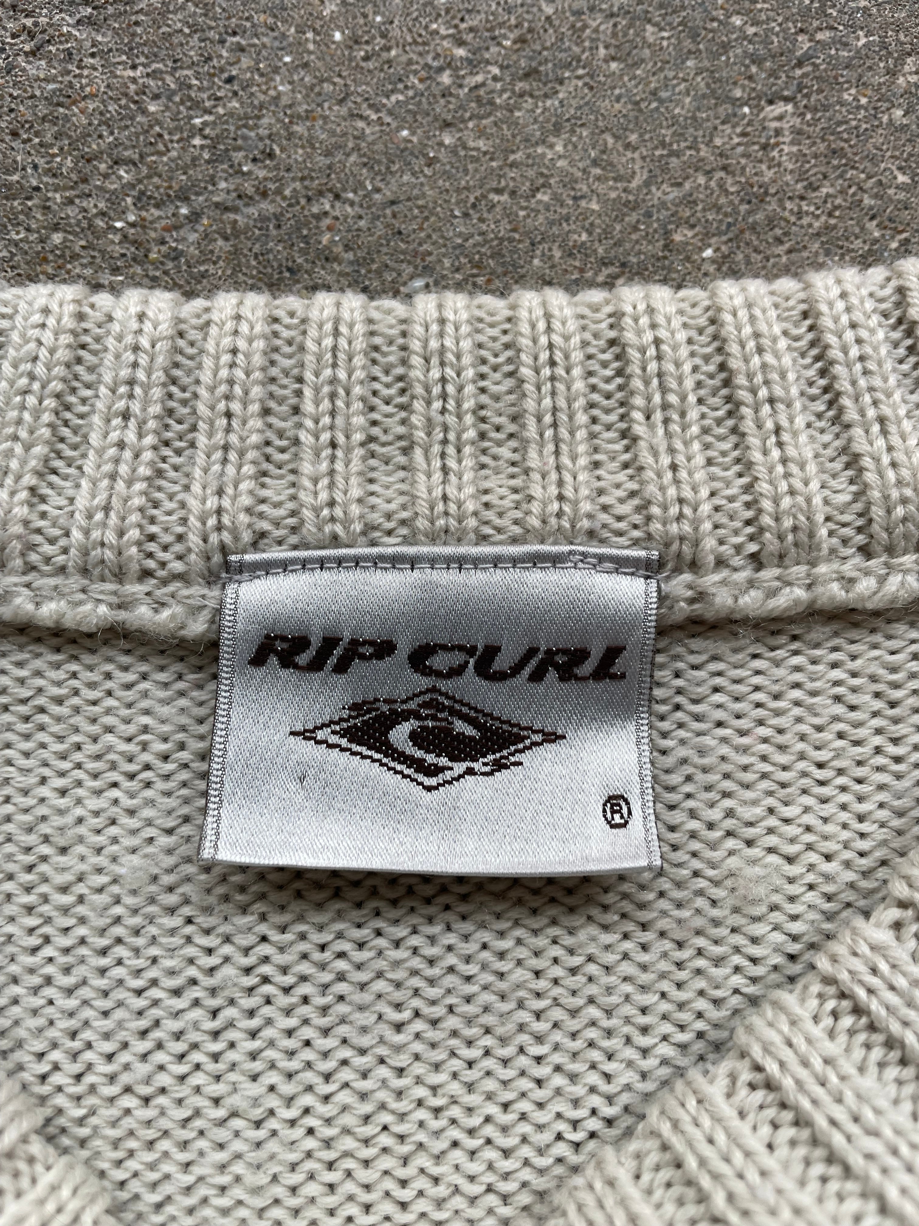 2000's Rip Curl Knit Jumper Cream (S)