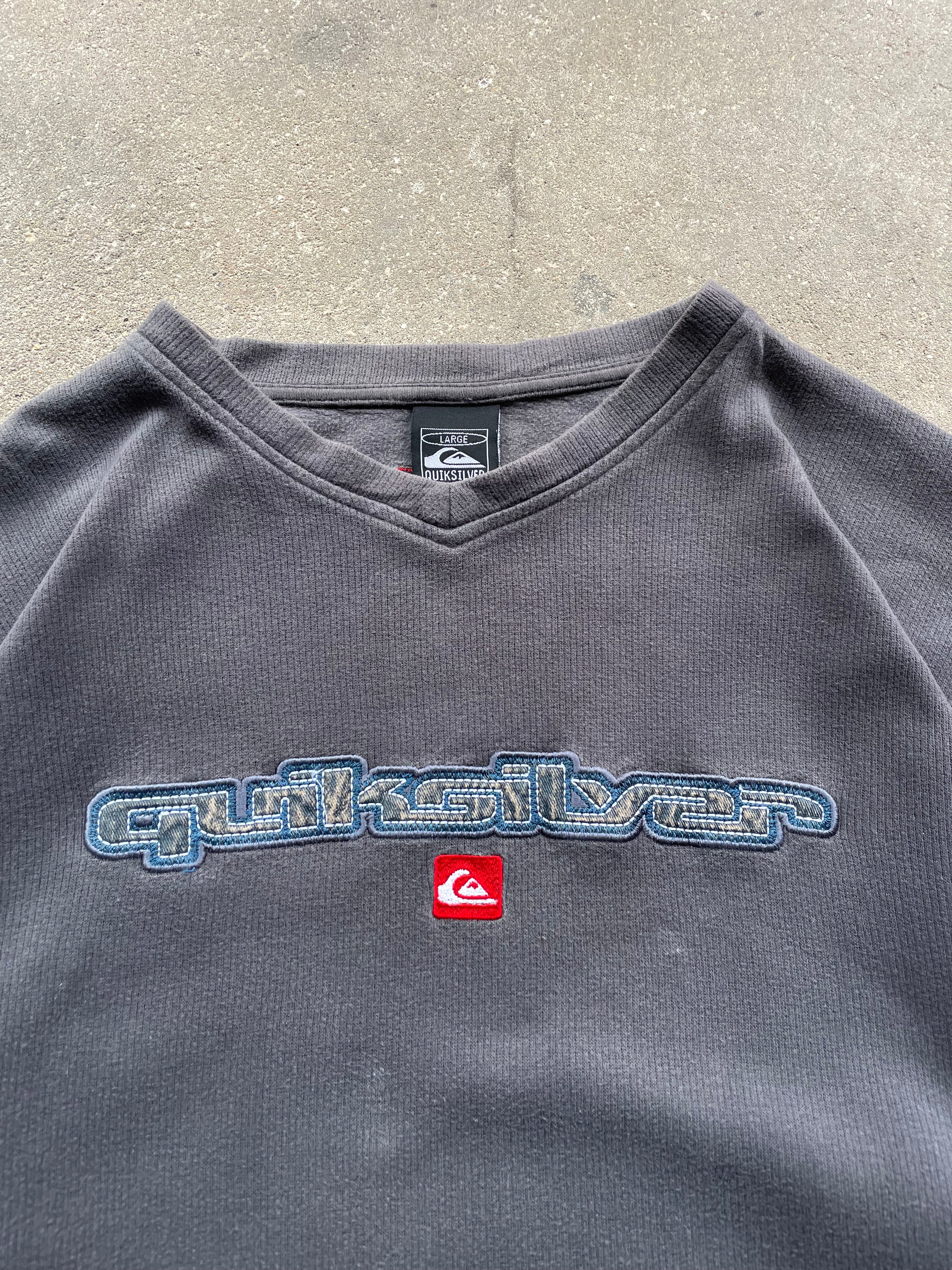 2000's Quiksilver Sweatshirt Grey (L)