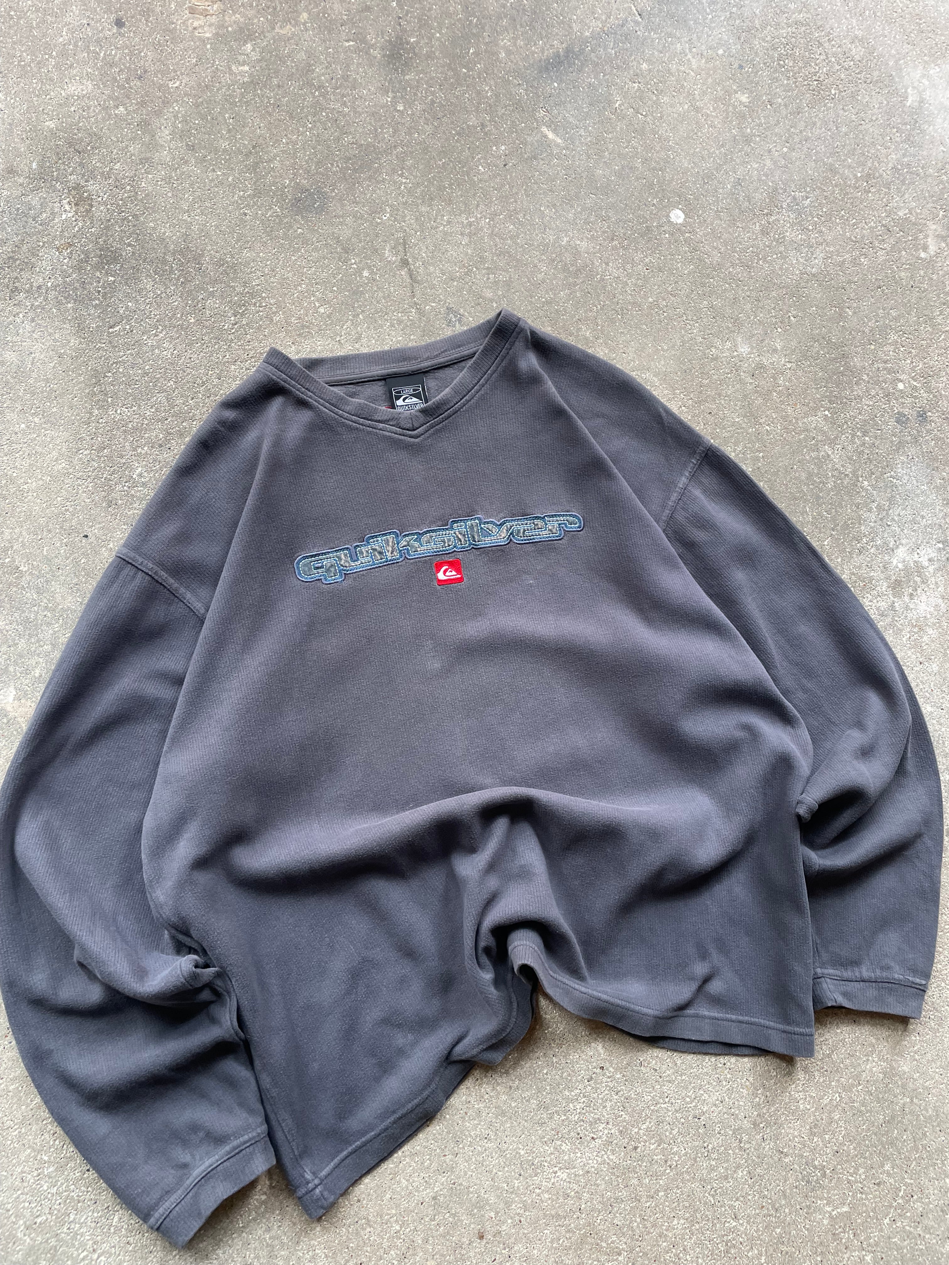 2000's Quiksilver Sweatshirt Grey (L)