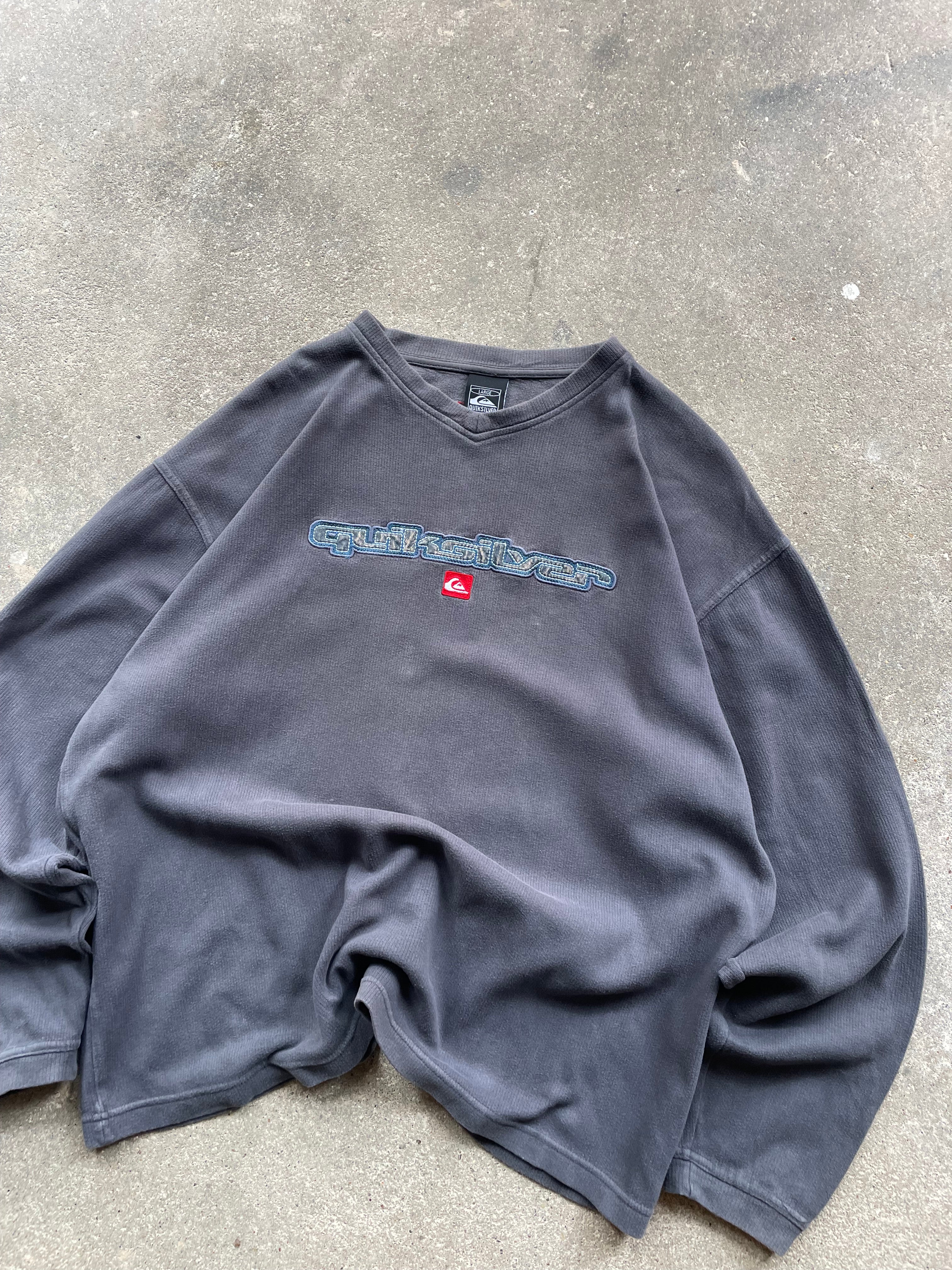 2000's Quiksilver Sweatshirt Grey (L)