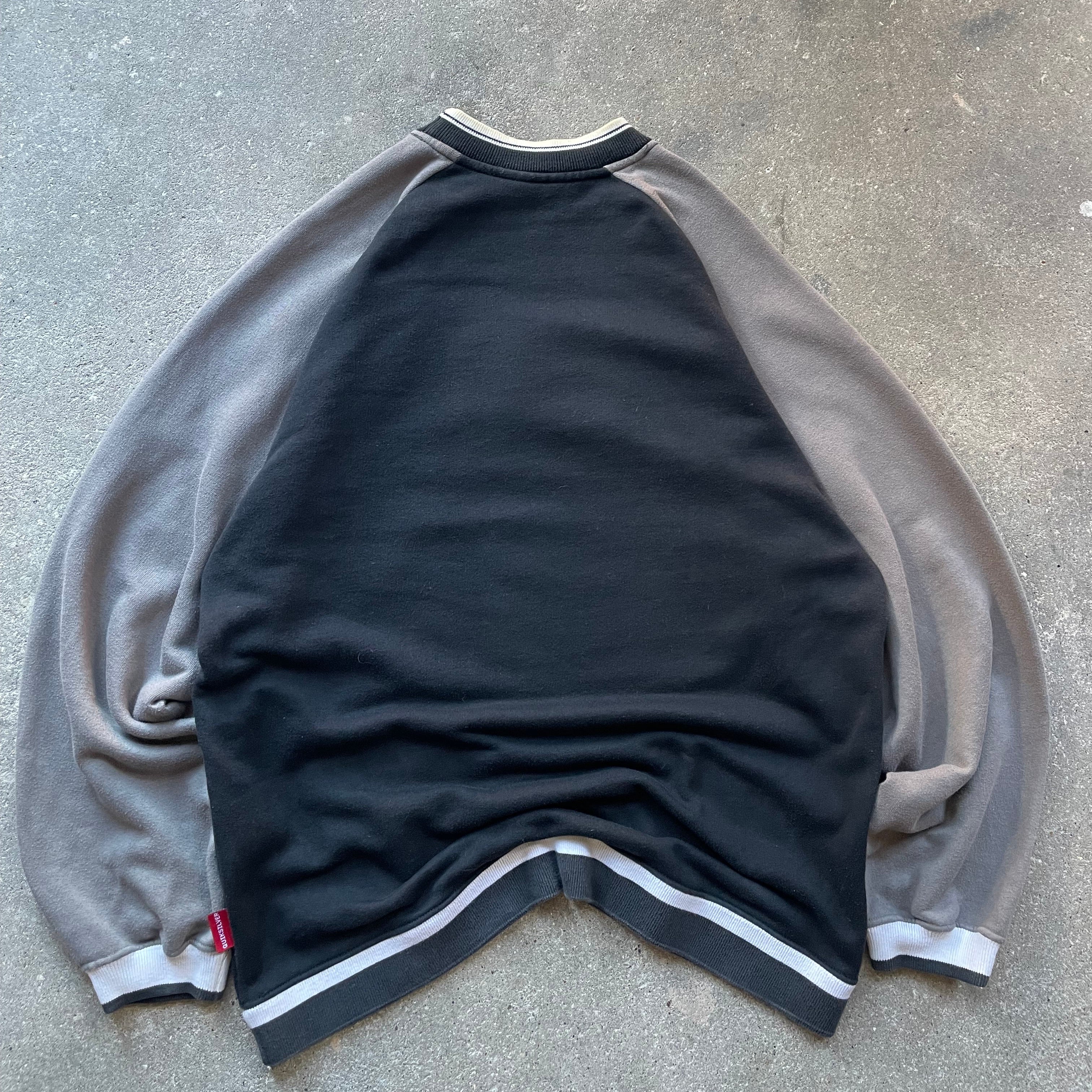 00's Quiksilver Sweatshirt Black/Grey (L)