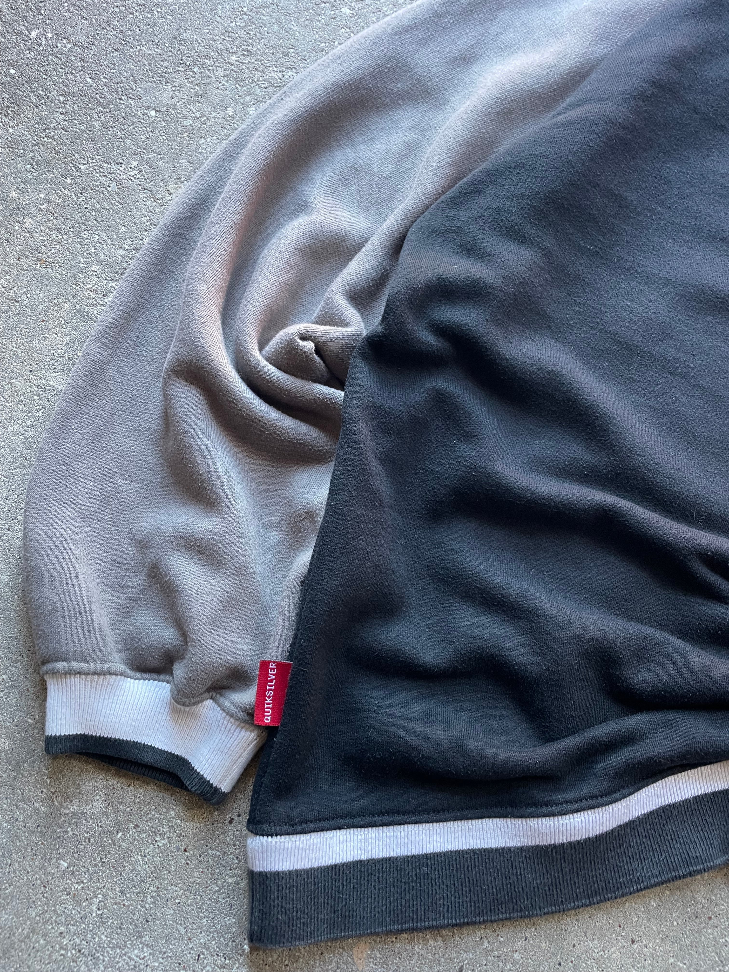 00's Quiksilver Sweatshirt Black/Grey (L)