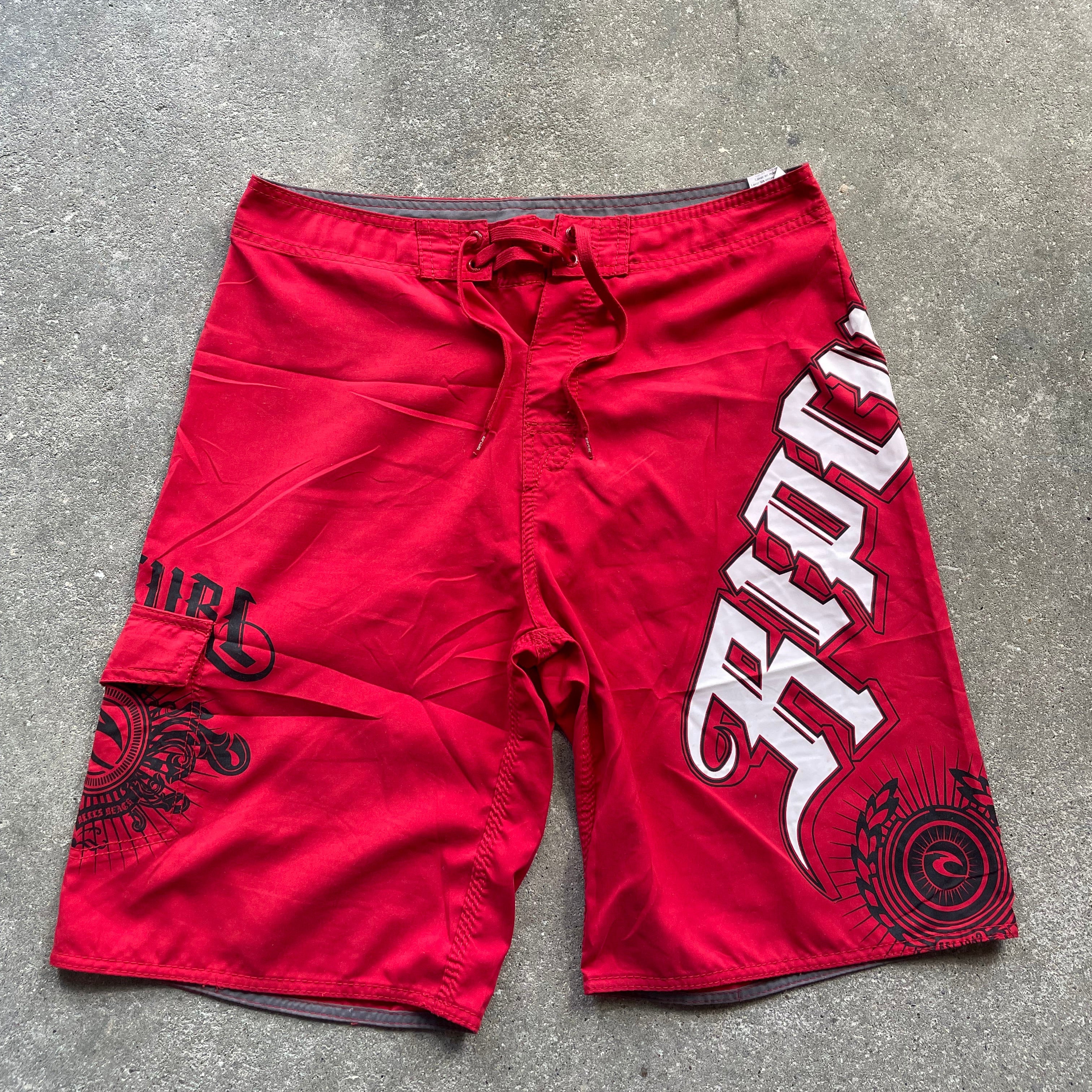 2000's Rip Curl Boardshorts Red -
