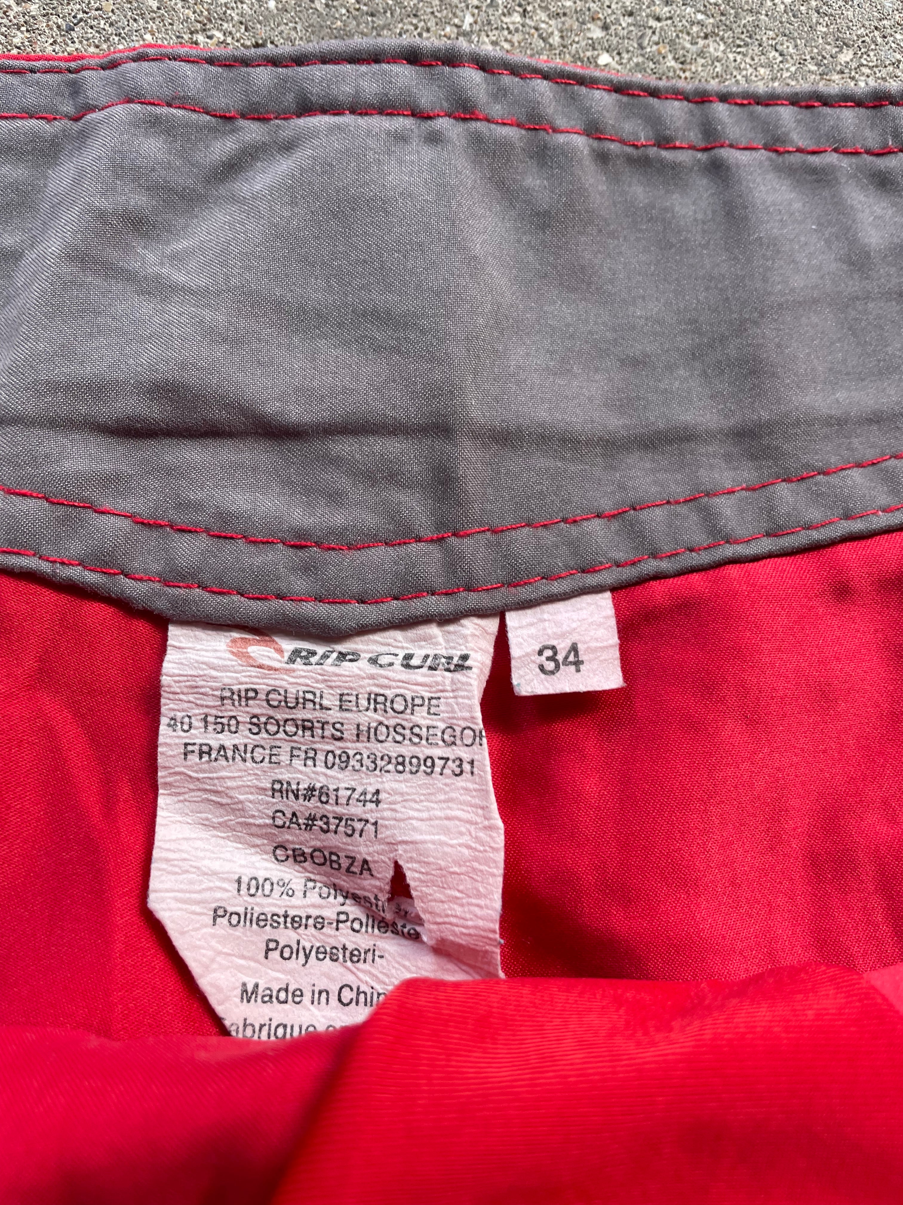 2000's Rip Curl Boardshorts Red -