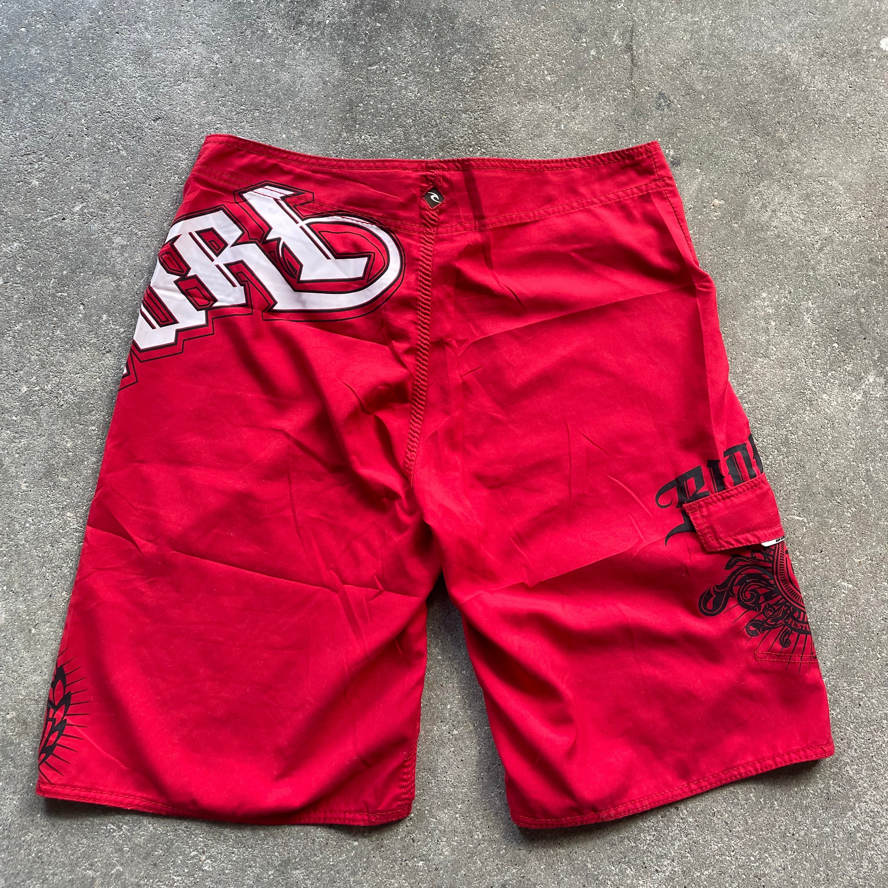 2000's Rip Curl Boardshorts Red -