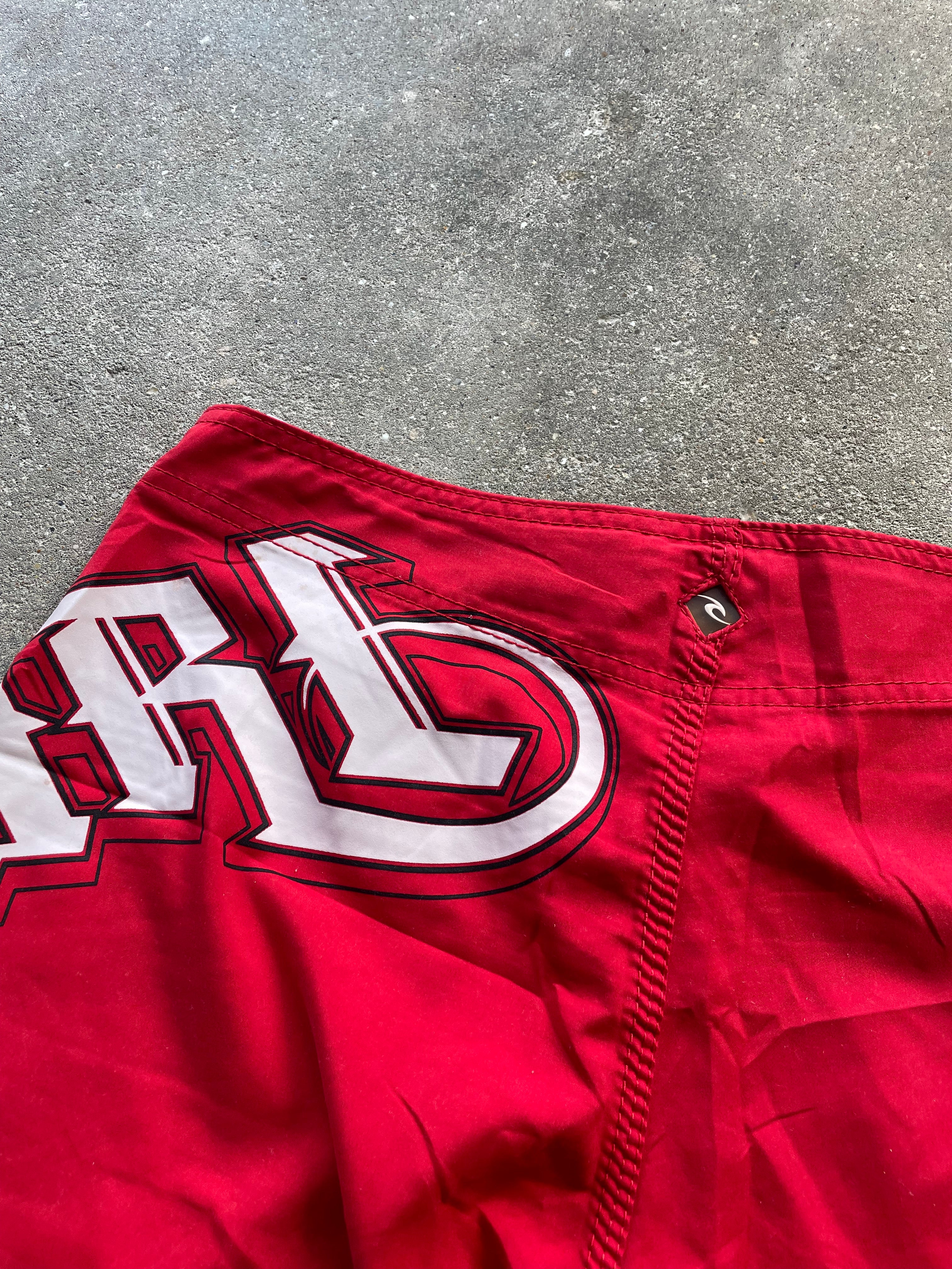 2000's Rip Curl Boardshorts Red -