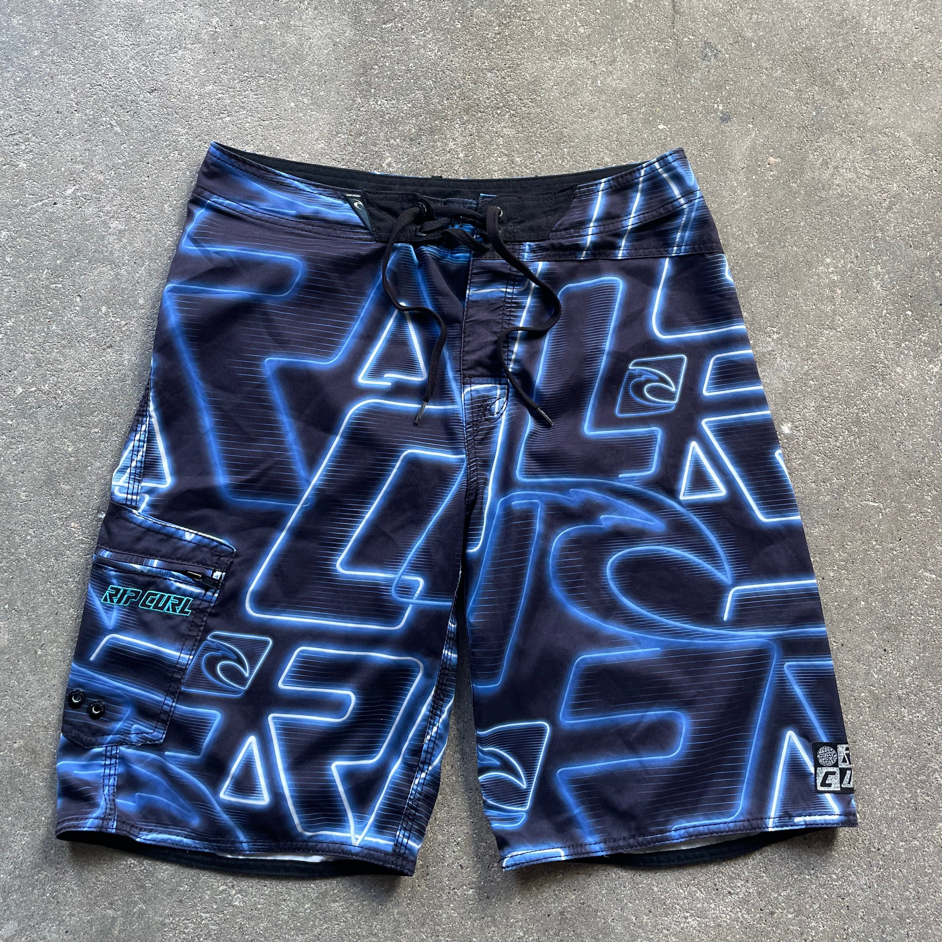 2000's Rip Curl Boardshorts Black/Blue (32)