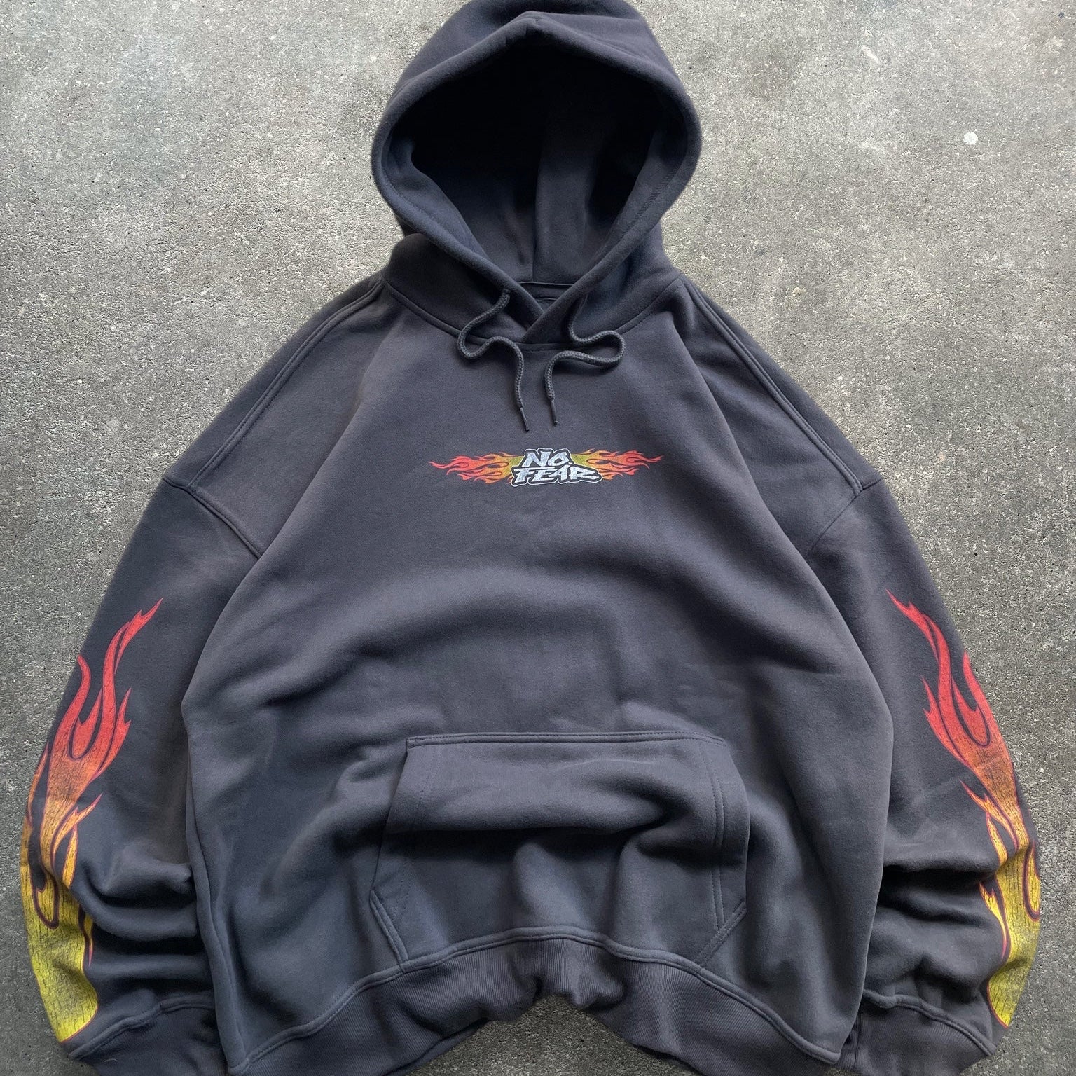 2000's No Fear Flame Hoodie (L)