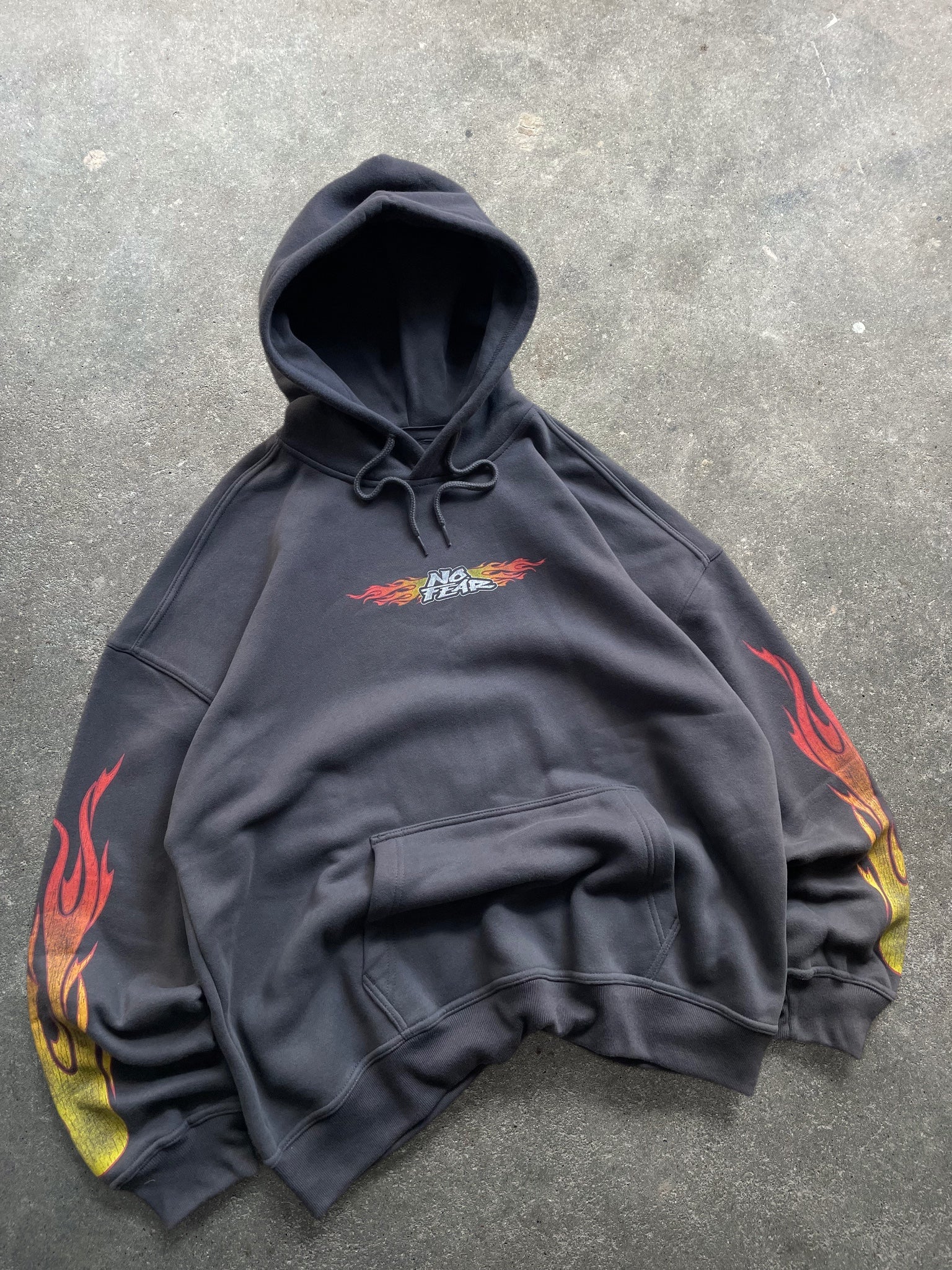2000's No Fear Flame Hoodie (L)