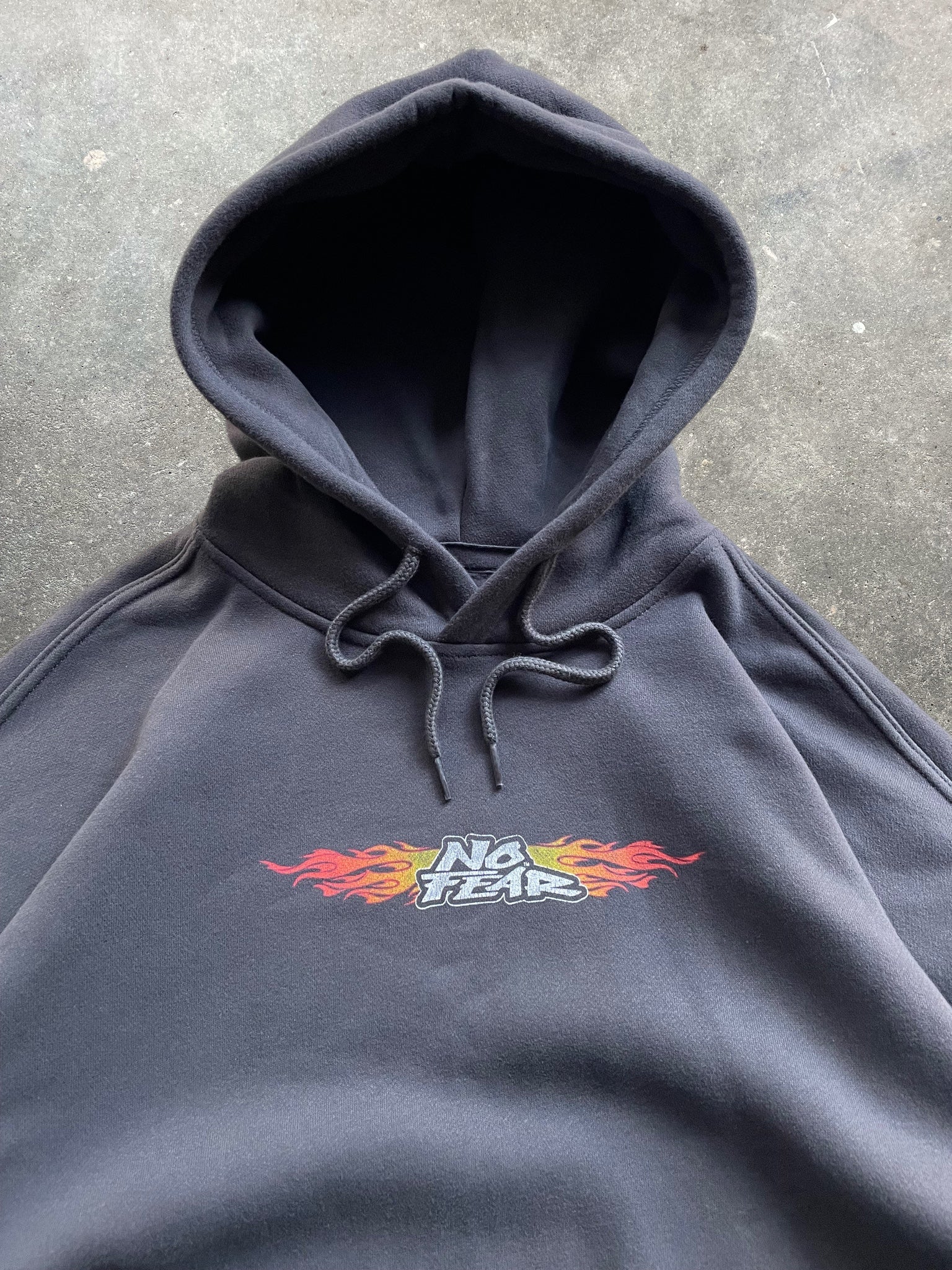 2000's No Fear Flame Hoodie (L)