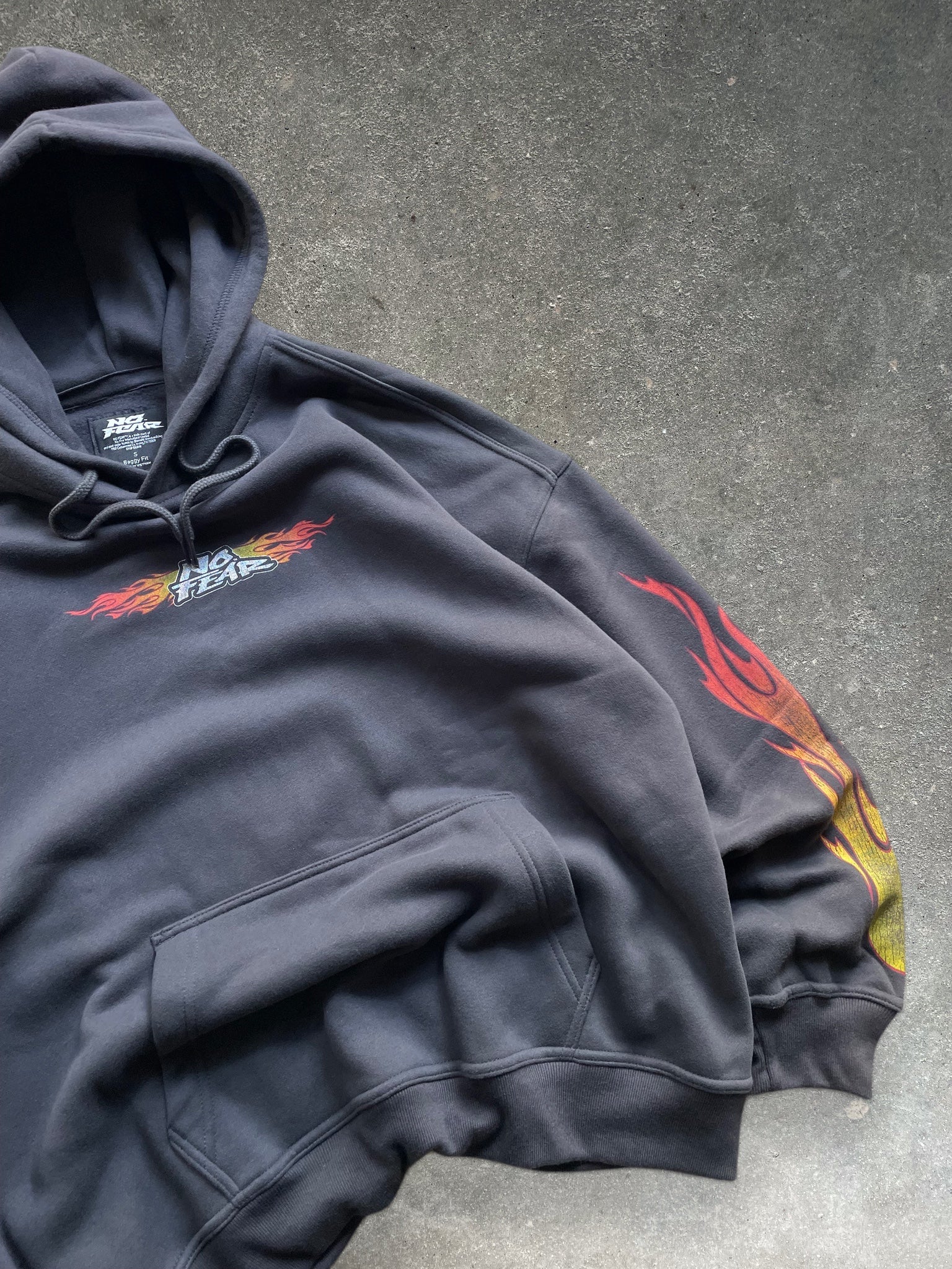 2000's No Fear Flame Hoodie (L)