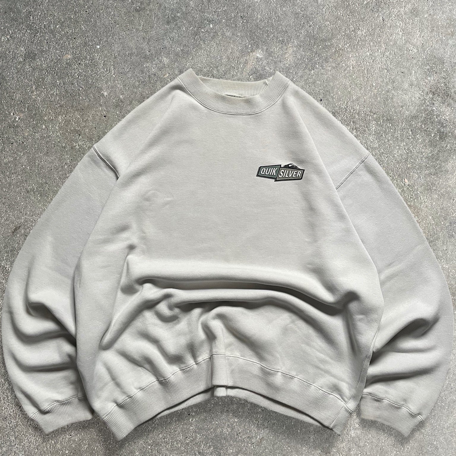 2000's Quiksilver Sweatshirt Stone White (XL)