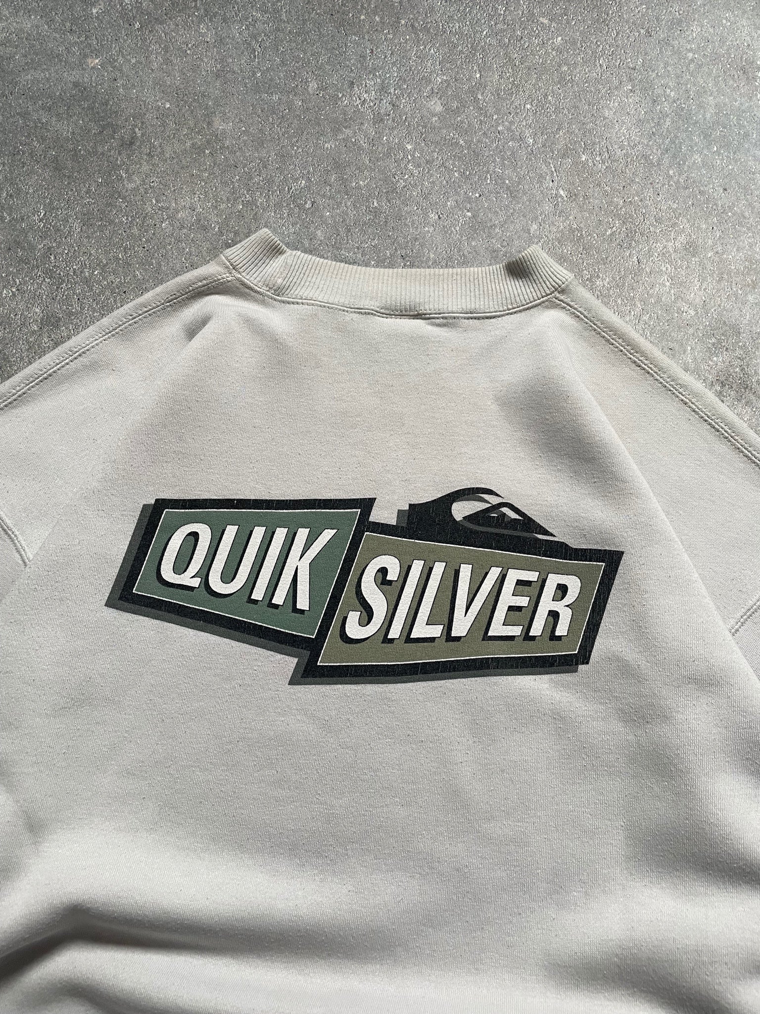 2000's Quiksilver Sweatshirt Stone White (XL)