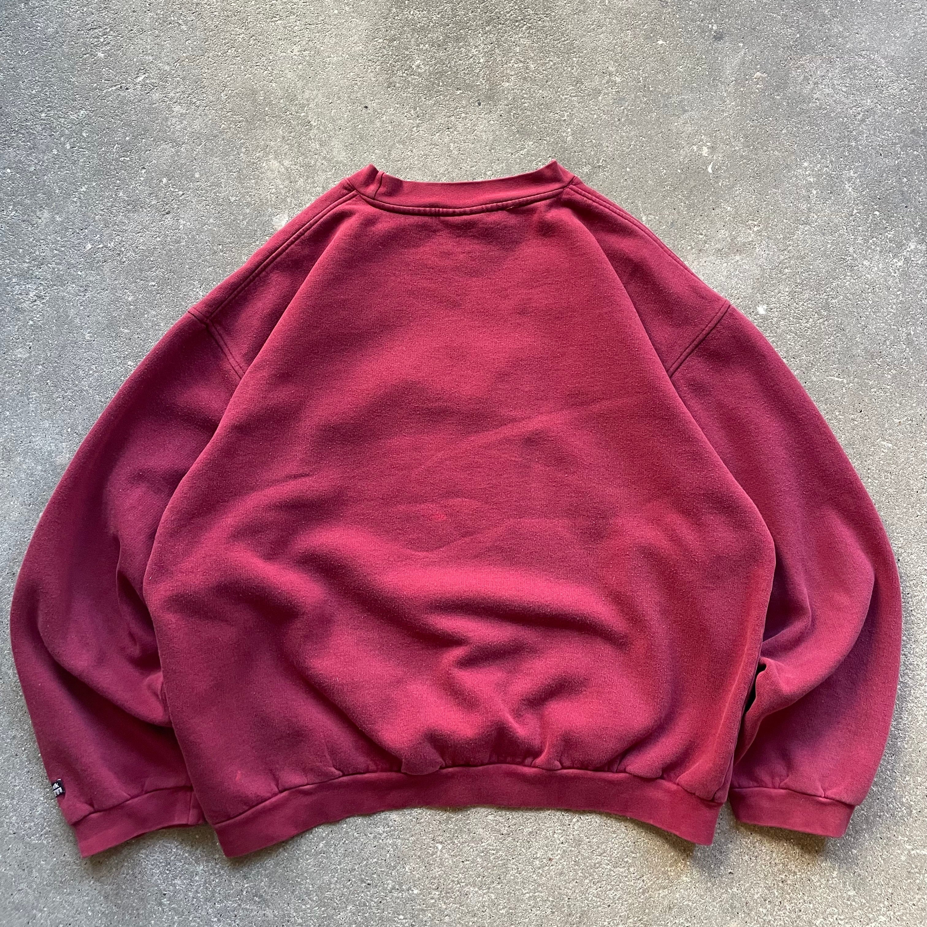 90's Reebok Sweatshirt Burgundy (L)